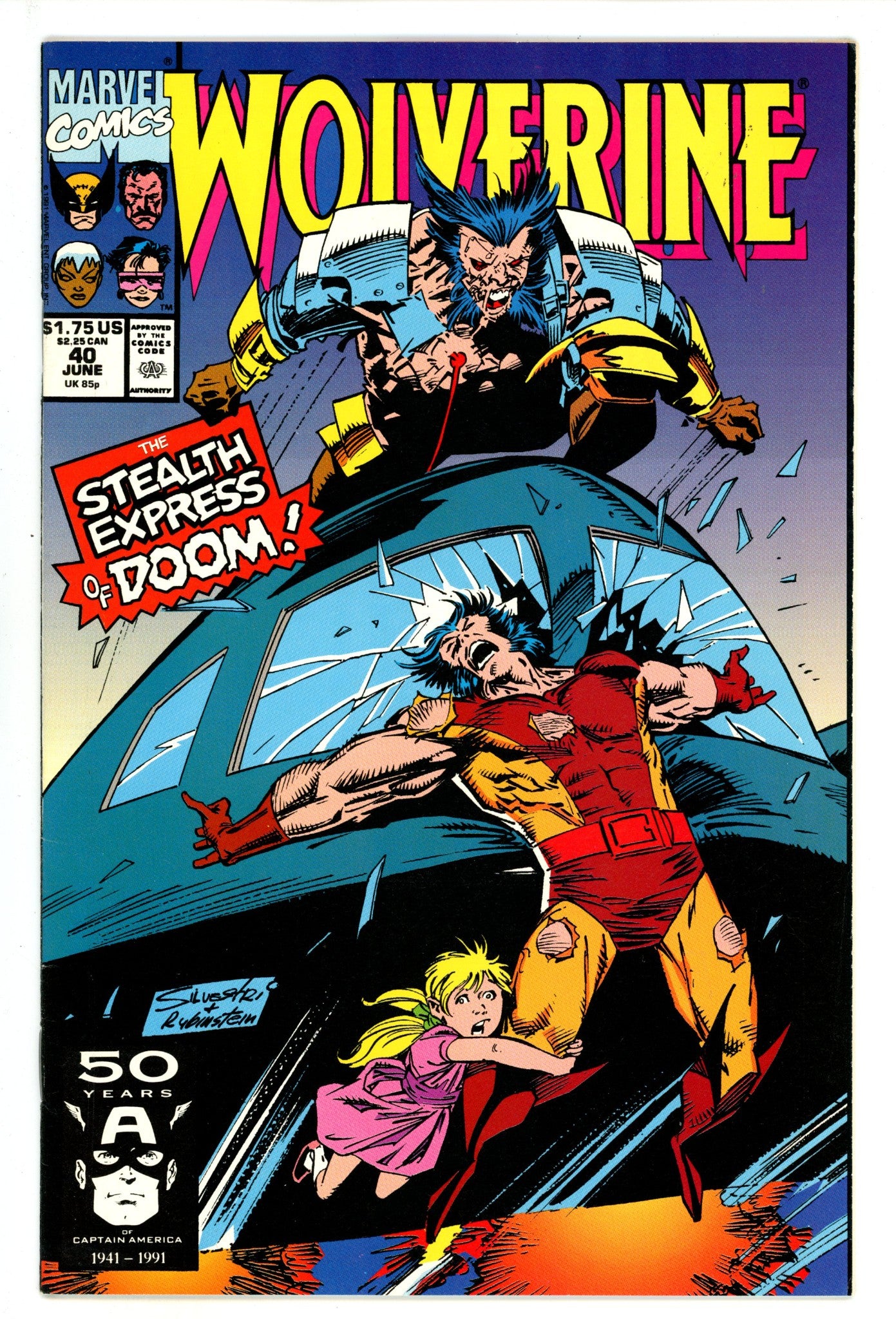 Wolverine Vol 2 40 Mid Grade (1991) 