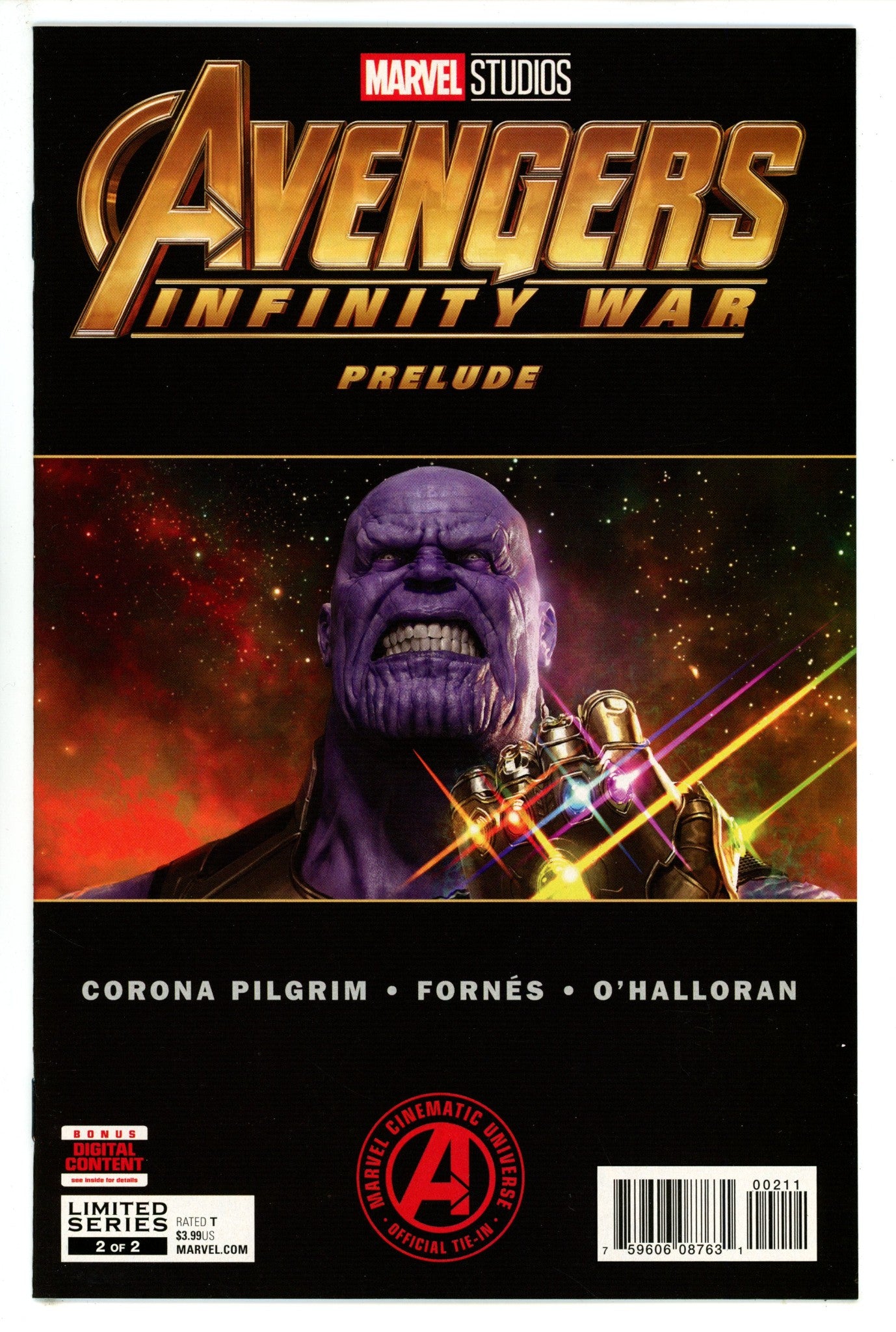 Marvel's Avengers: Infinity War Prelude 2 High Grade (2018) 