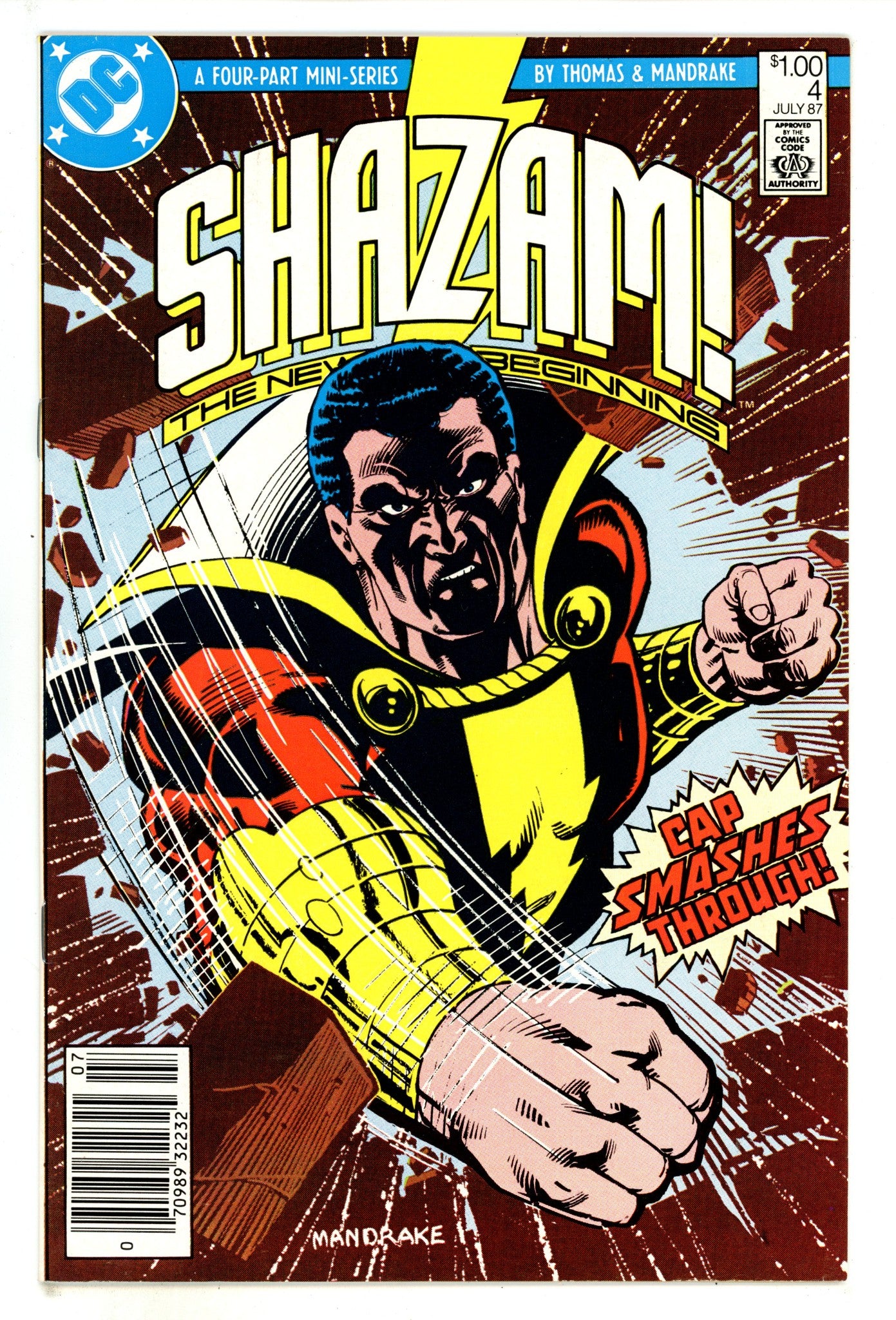 Shazam: The New Beginning 4 VF/NM (9.0) (1987) Canadian Price Variant 