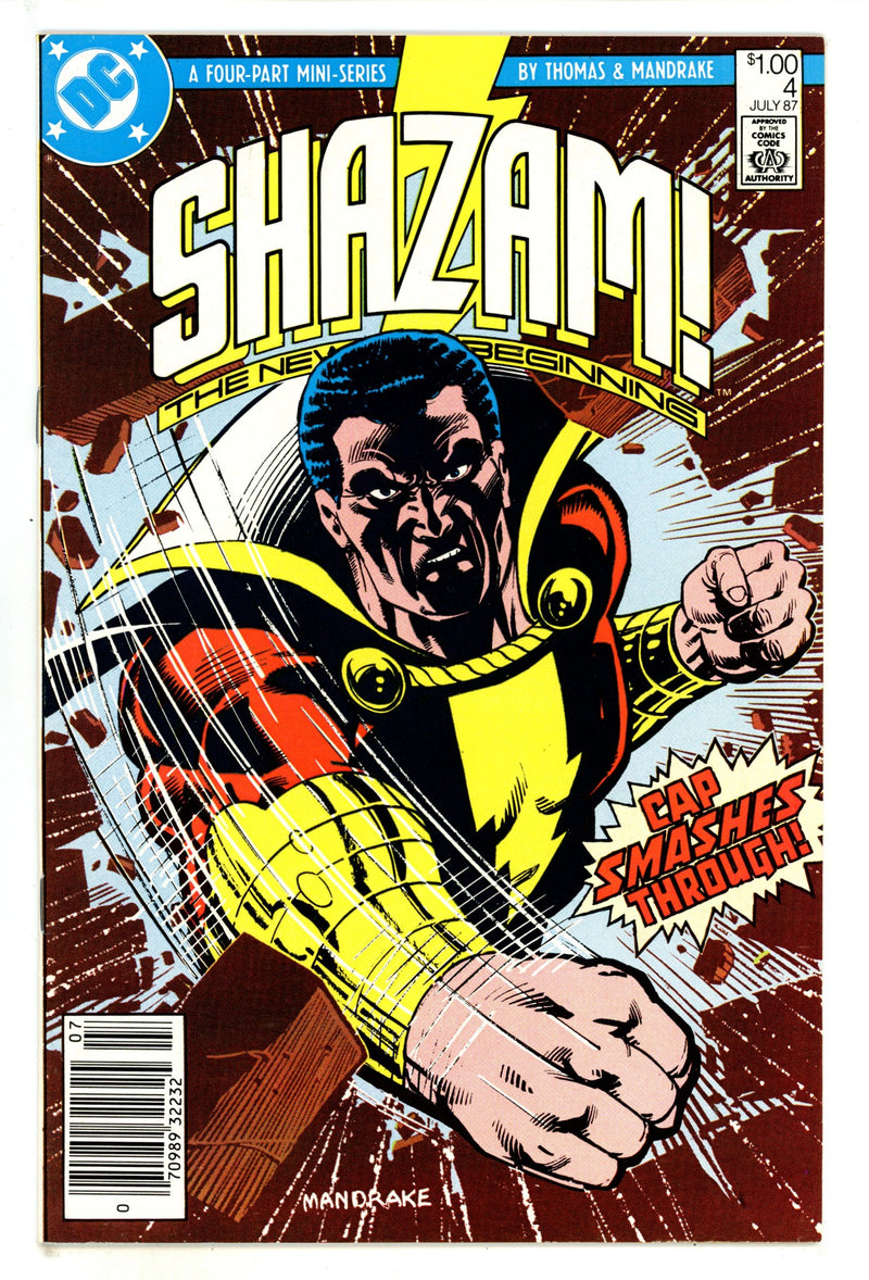 Shazam: The New Beginning 4 VF/NM (9.0) (1987) Canadian Price Variant 