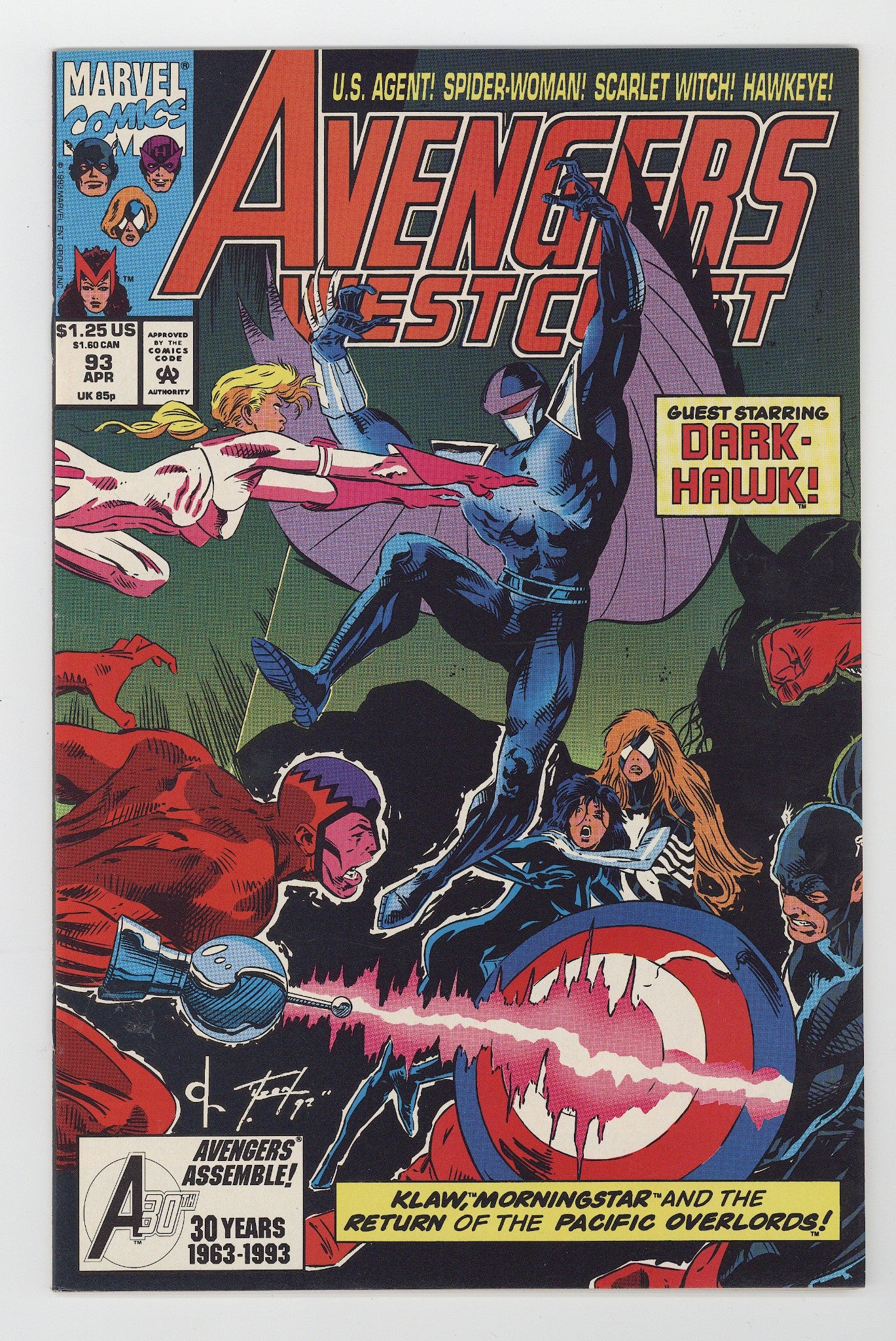 Avengers West Coast Vol 2 93 High Grade (1993) 