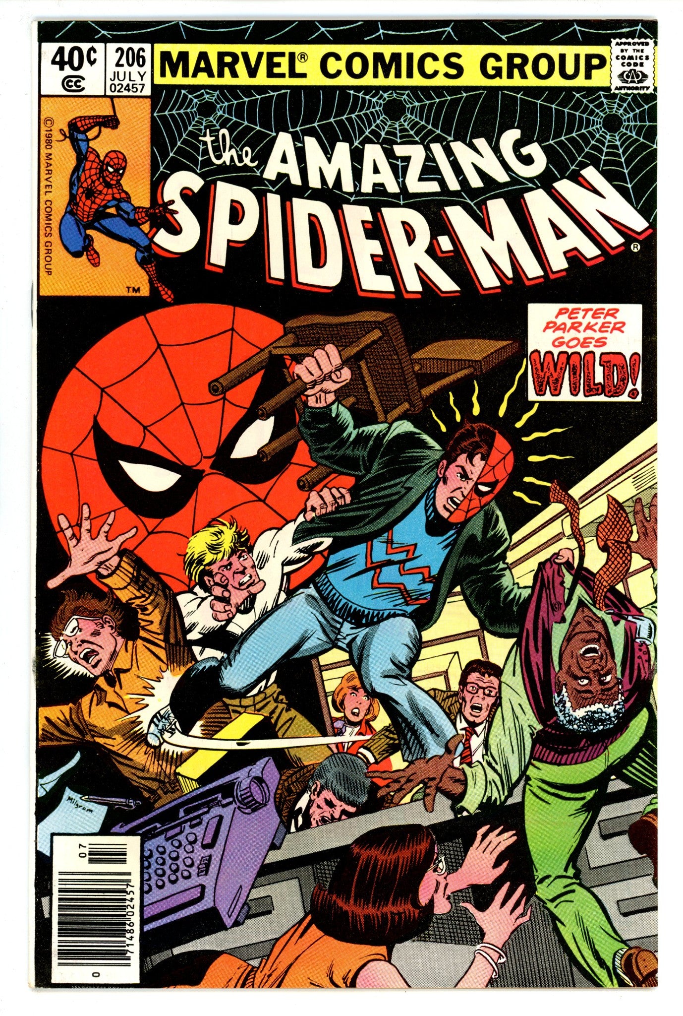 The Amazing Spider-Man Vol 1 206 FN/VF (7.0) (1980) Newsstand 