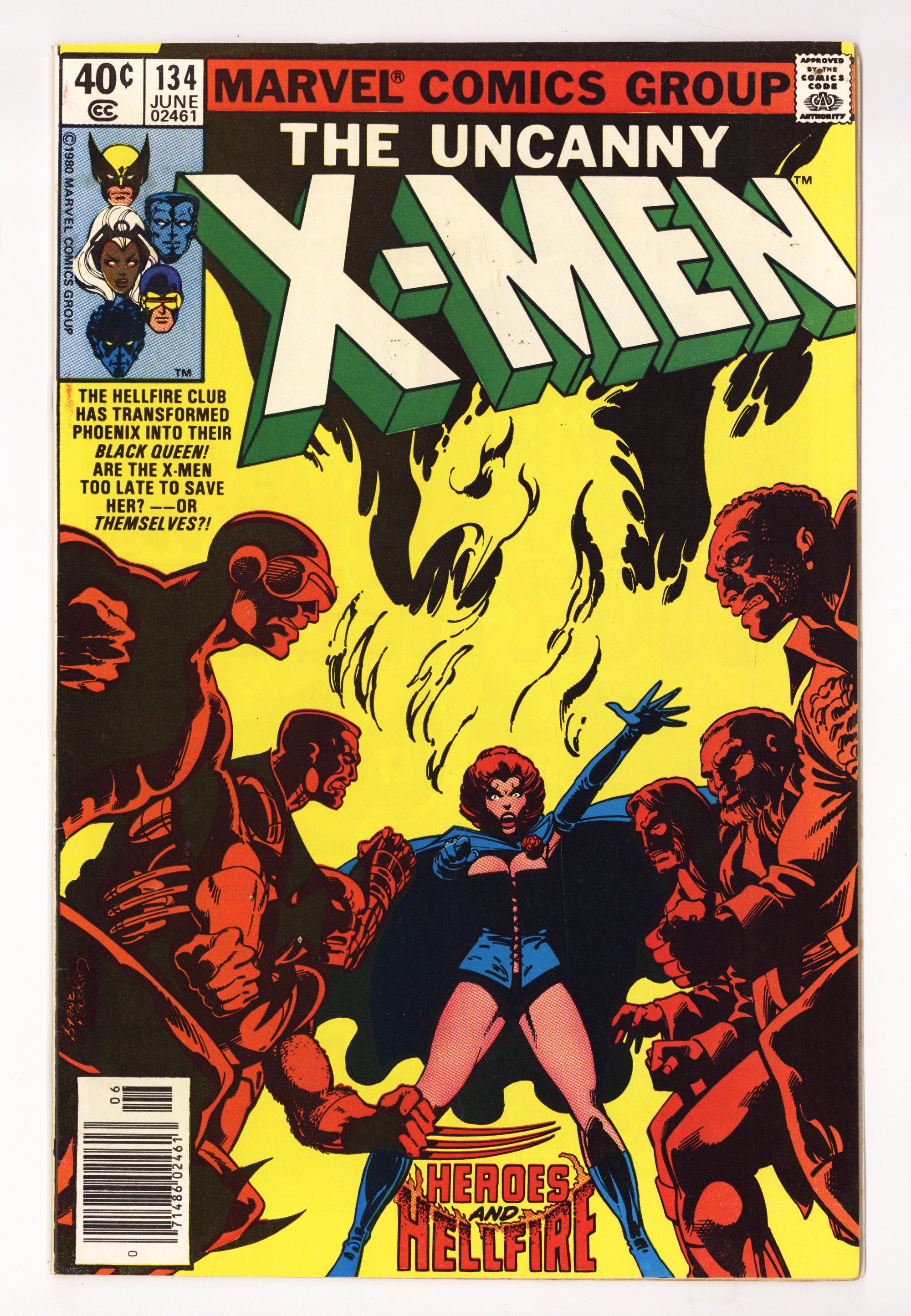 The X-Men Vol 1 134  FN+ (6.5)   (1980)     Newsstand  Signed x2 1st Page John Byrne & Terry Austin 
