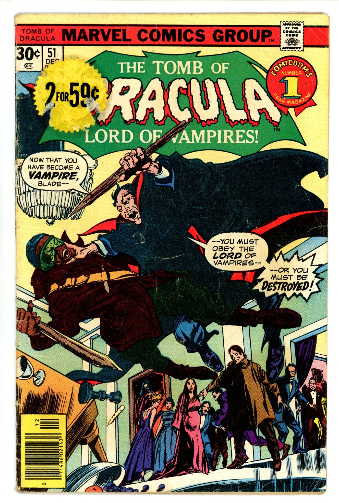 Tomb of Dracula Vol 1 51 GD/VG (1976)