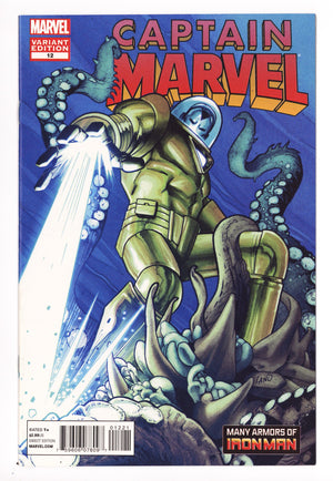 Captain Marvel Vol 8 12 NM- (9.2) (2013) Land Iron Man Incentive Variant