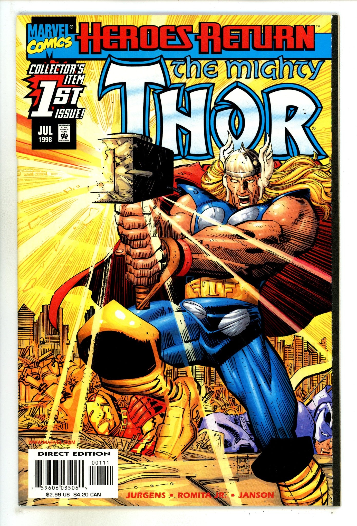 Thor Vol 2 1 High Grade (1998) 