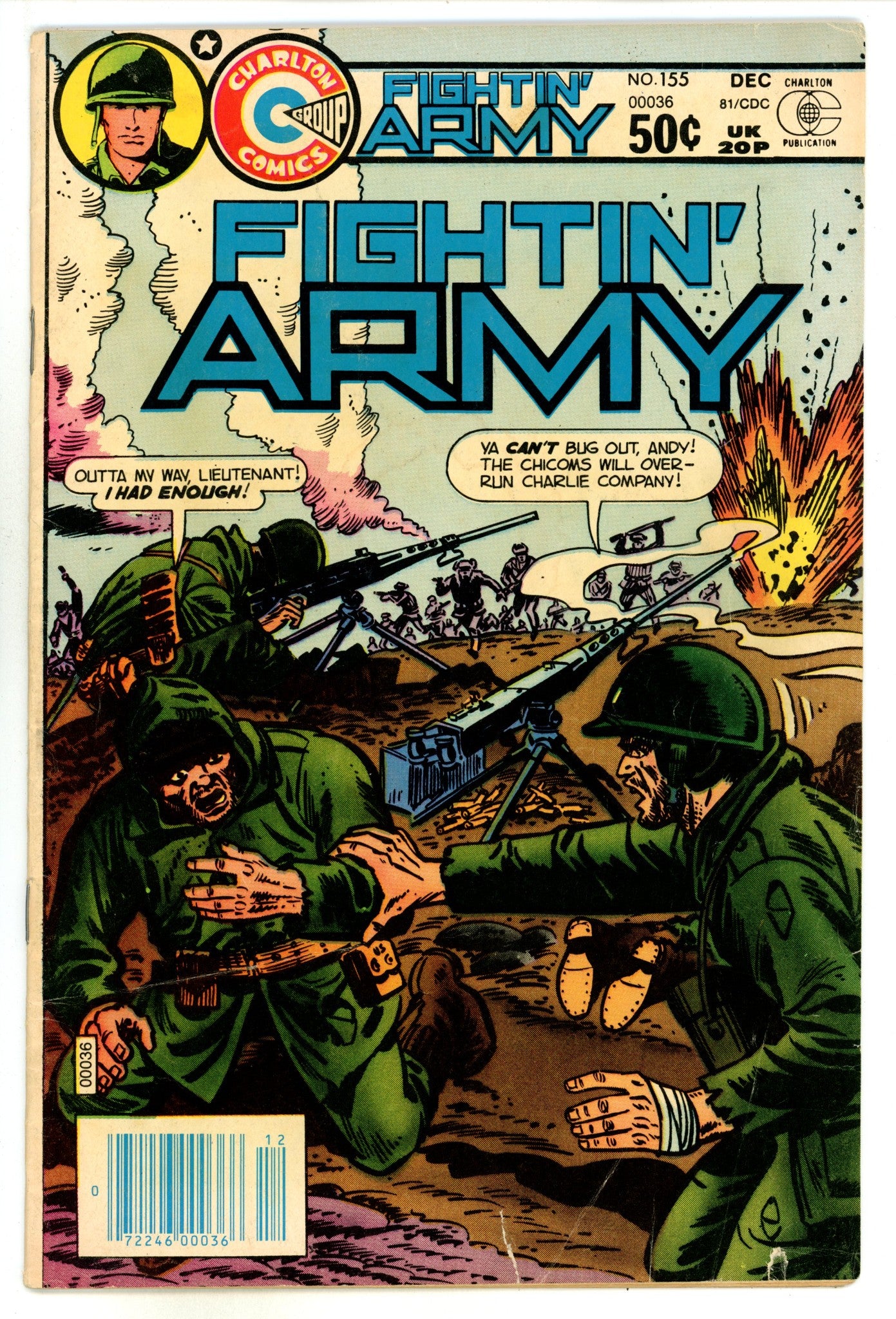 Fightin' Army 155 VG (4.0) (1981) 