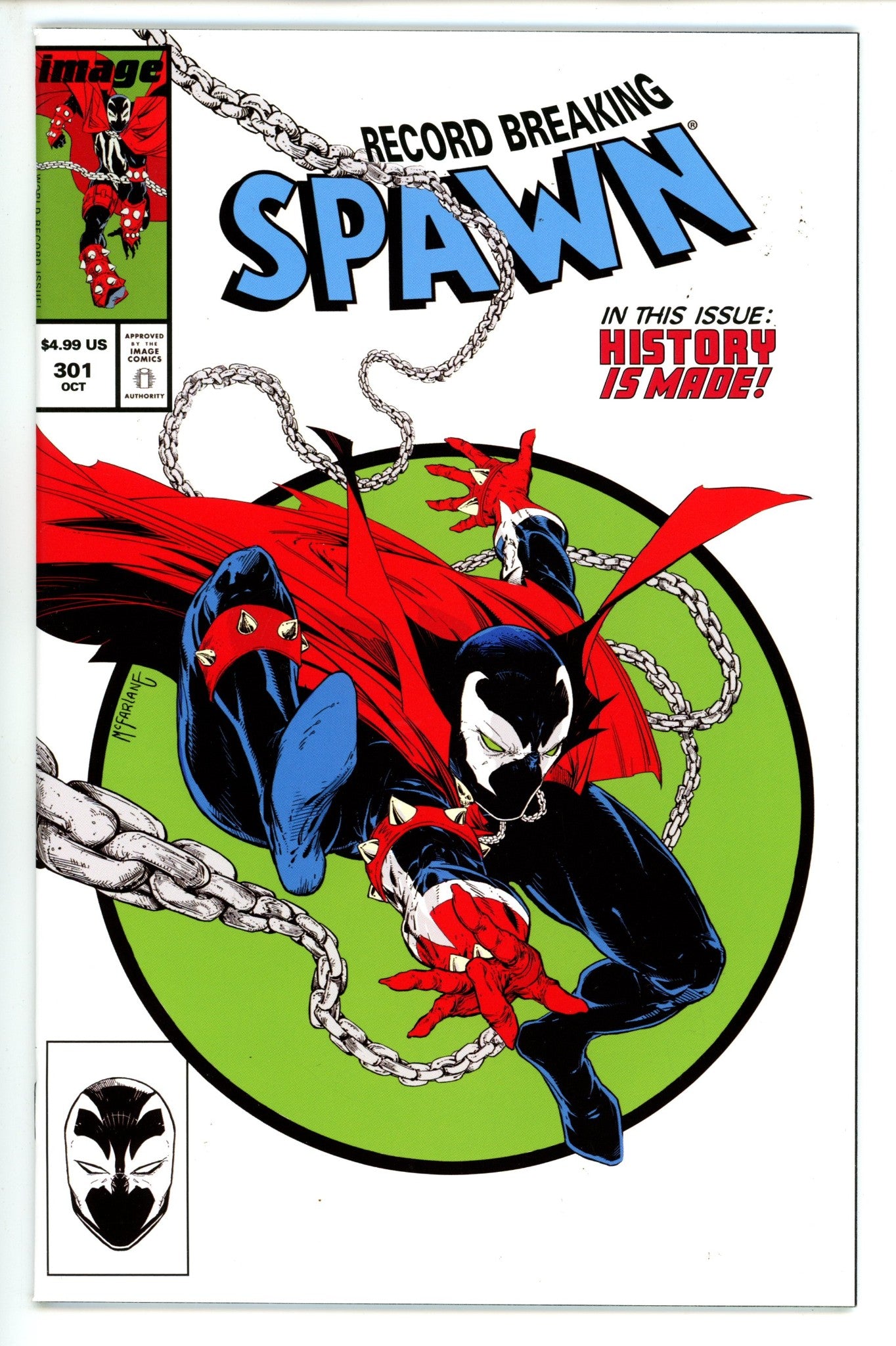 Spawn 301 Mcfarlane Homage Variant NM+ (2019)