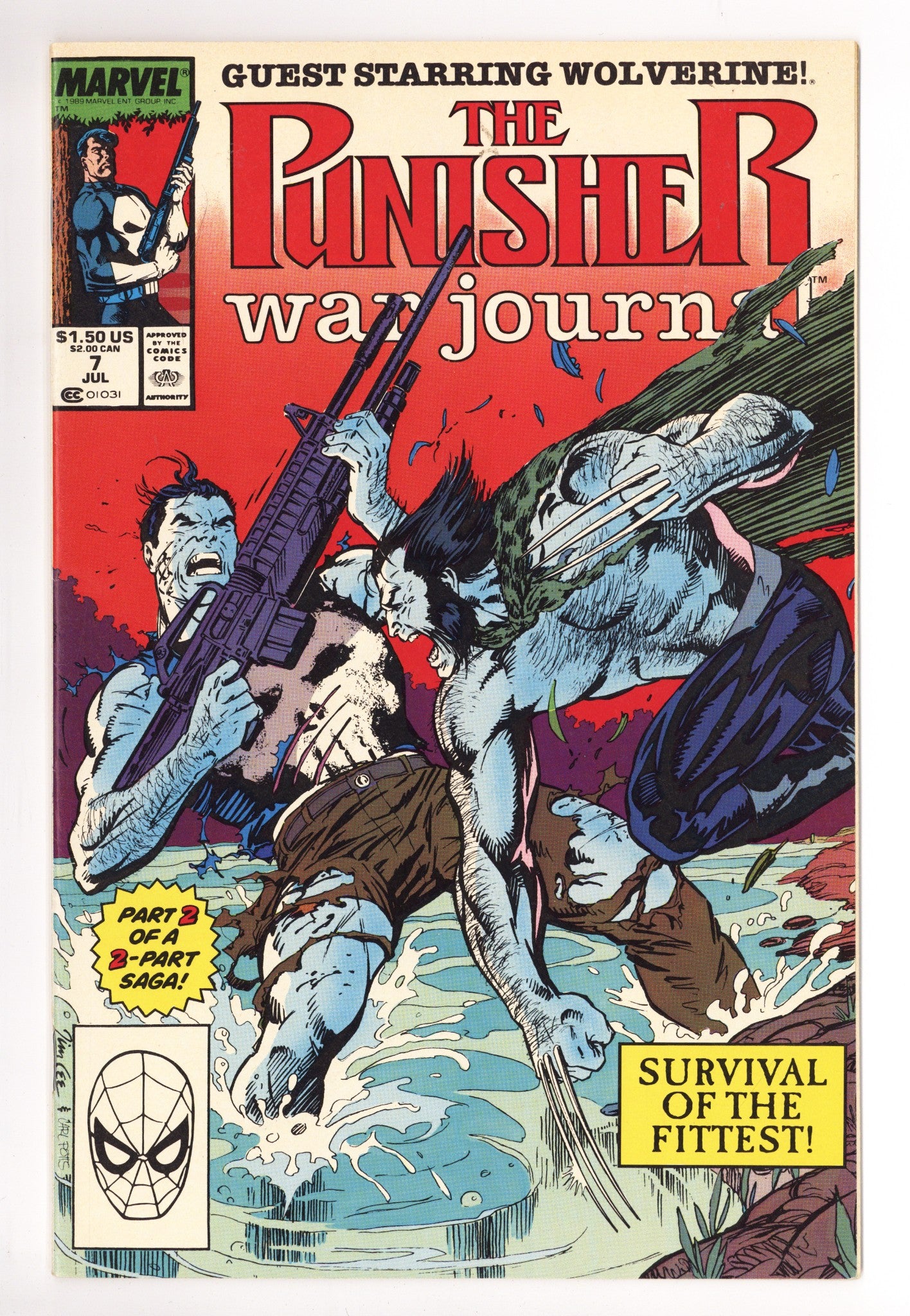 The Punisher War Journal Vol 1 7 High Grade (1989) 