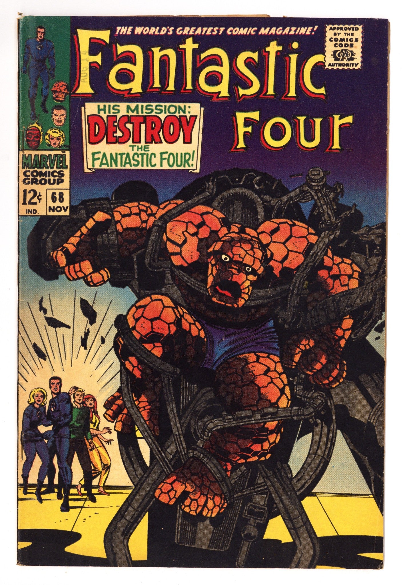 Fantastic Four Vol 1 68 FN- (5.5) (1967) 