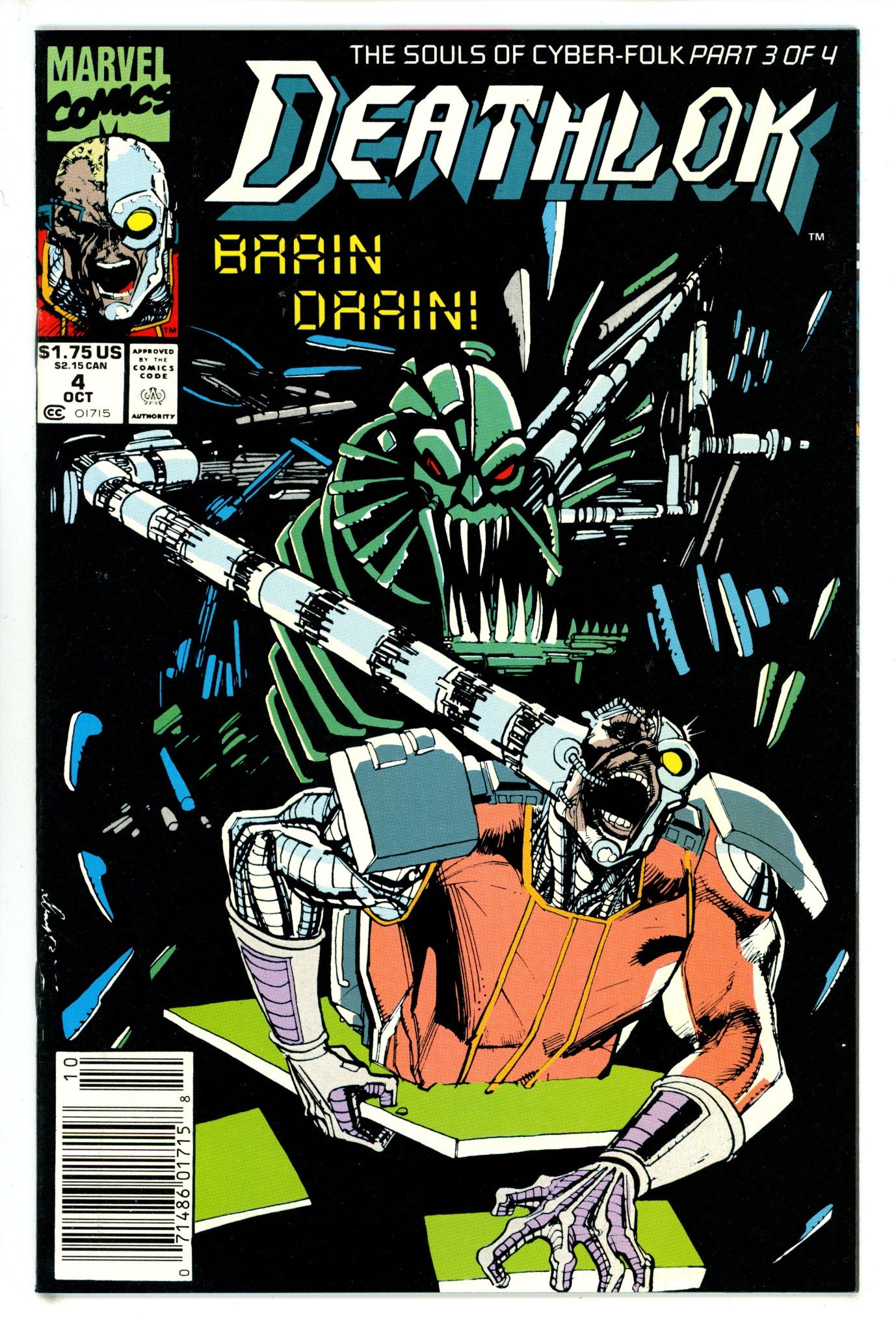 Deathlok Vol 2 4 Newsstand (1991)