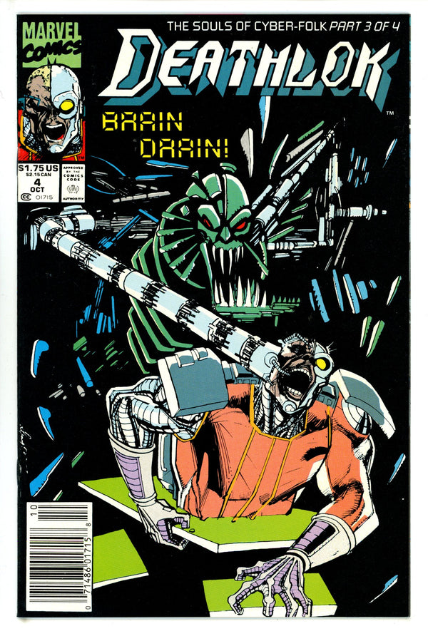 Deathlok Vol 2 4 Newsstand (1991)