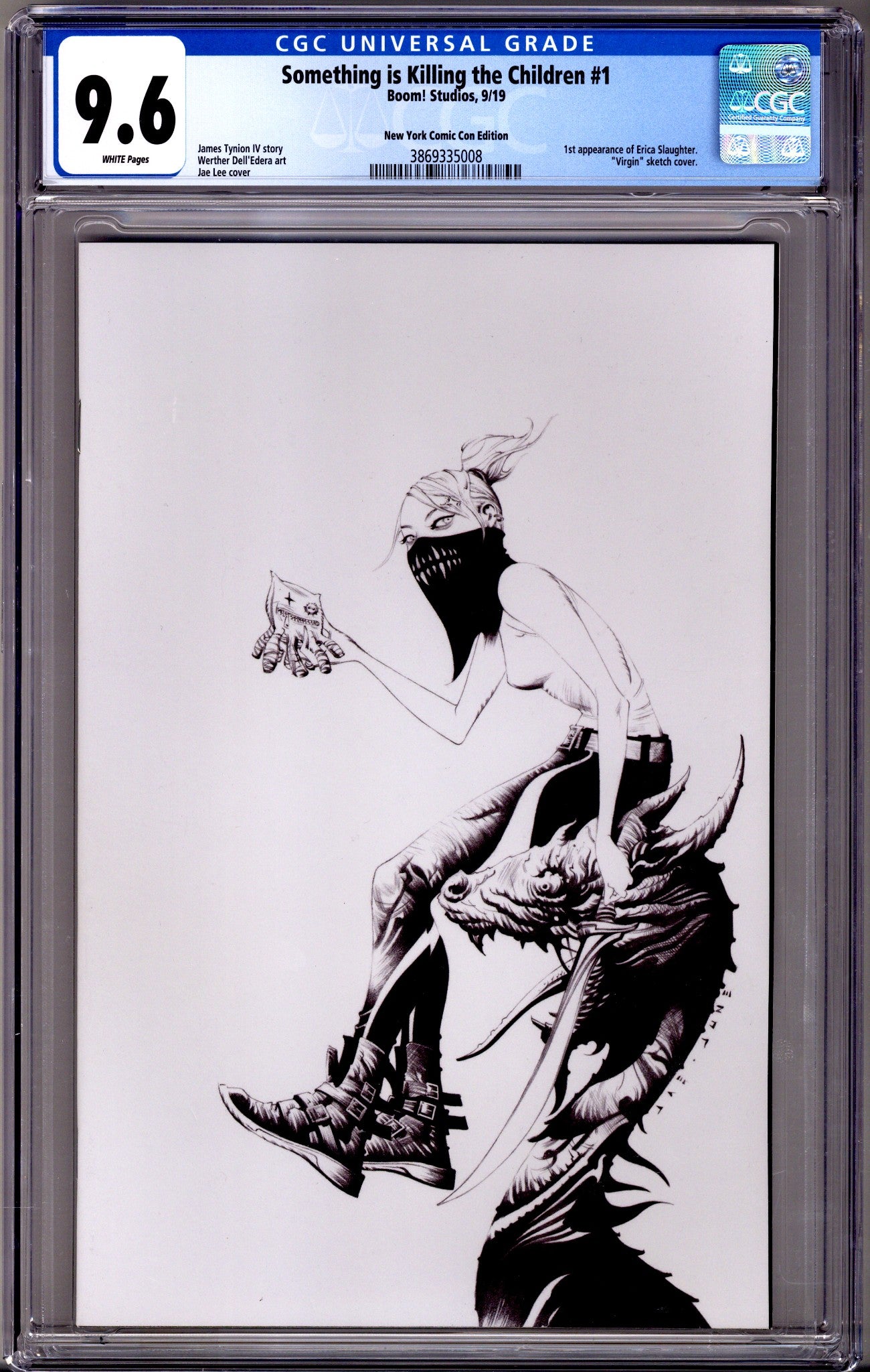 Something Is Killing the Children 1 CGC 9.6 (NM+) (2019) Lee B&W Virgin Exclusive Variant