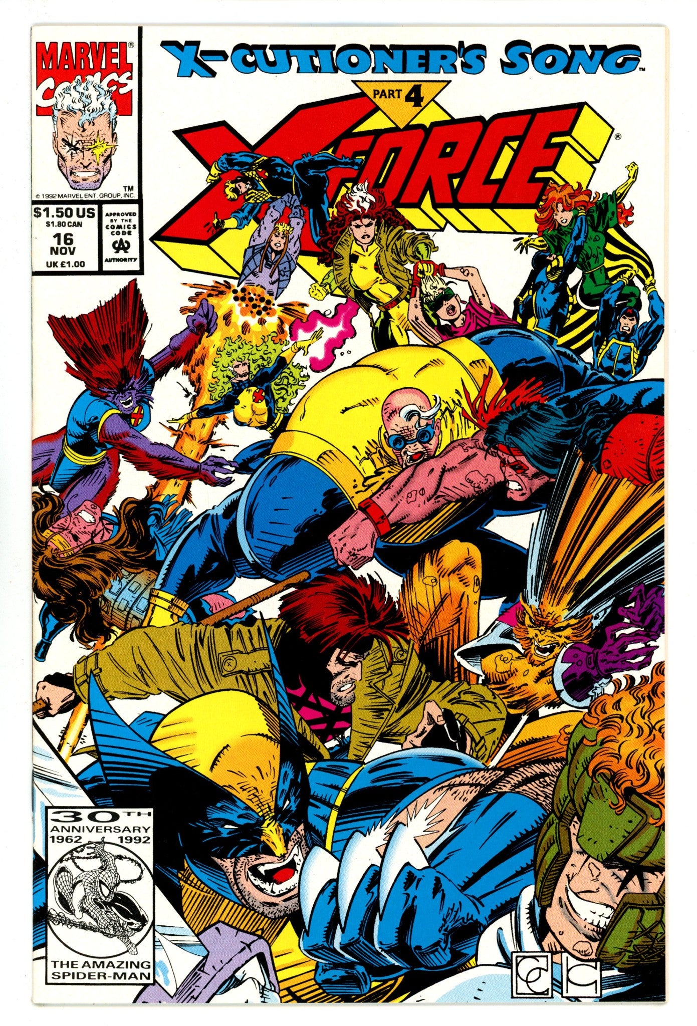 X-Force Vol 1 16 Mid Grade (1992) 