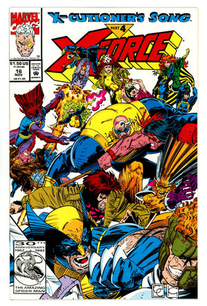 X-Force Vol 1 16 Mid Grade (1992)