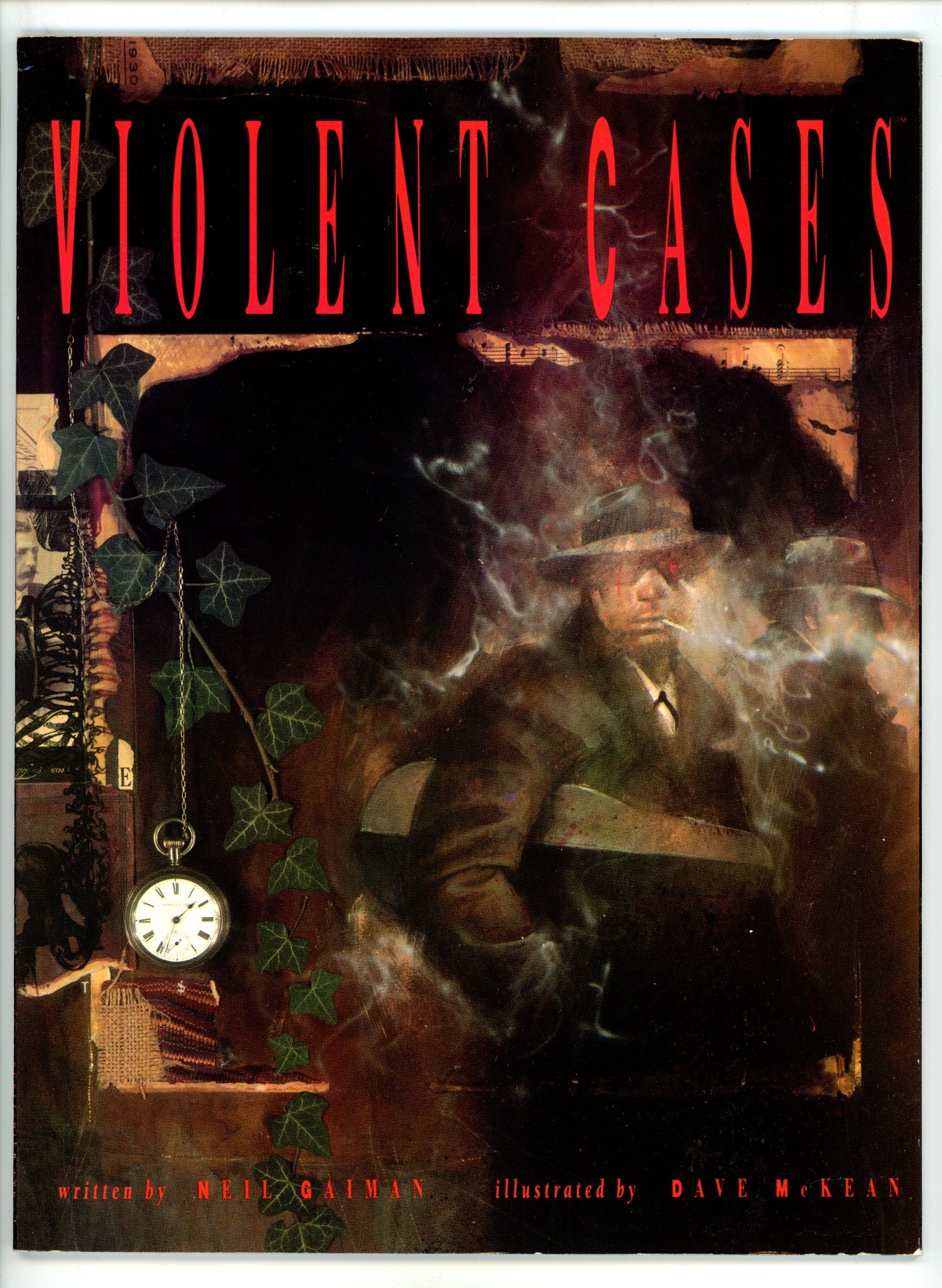 Violent Cases [nn] VF- (7.5) (1991) 2nd Print Signed x Interior Page Dave McKean 