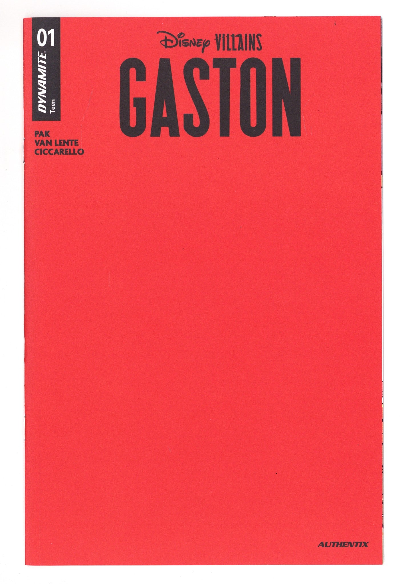 Disney Villains Gaston 1 Red Blan k Variant (2026)