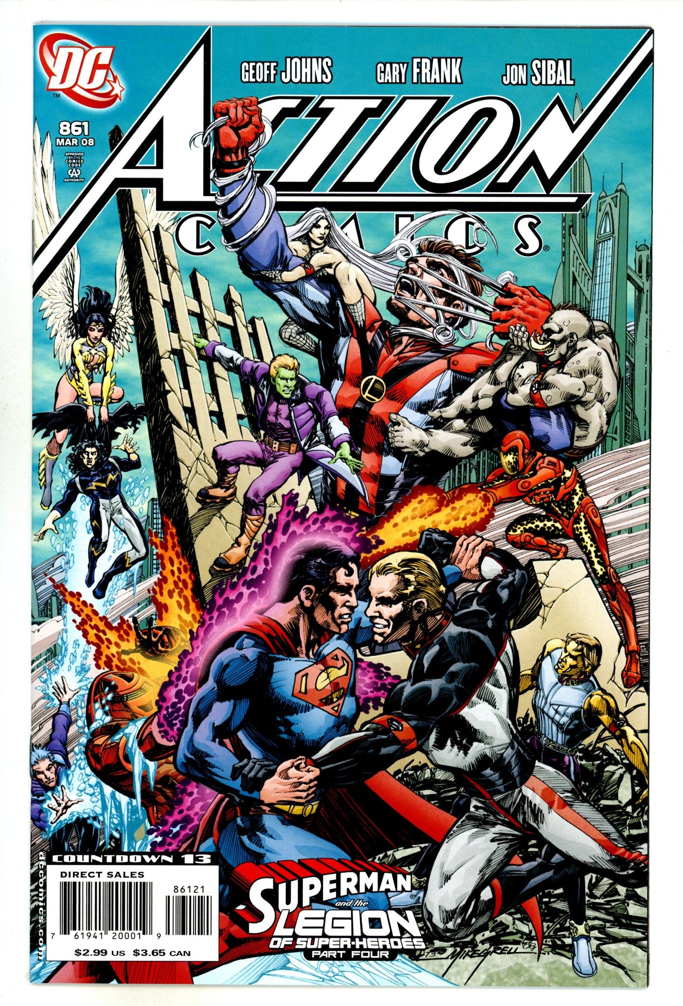 Action Comics Vol 1 861 High Grade (2008) Grell Incentive Variant 