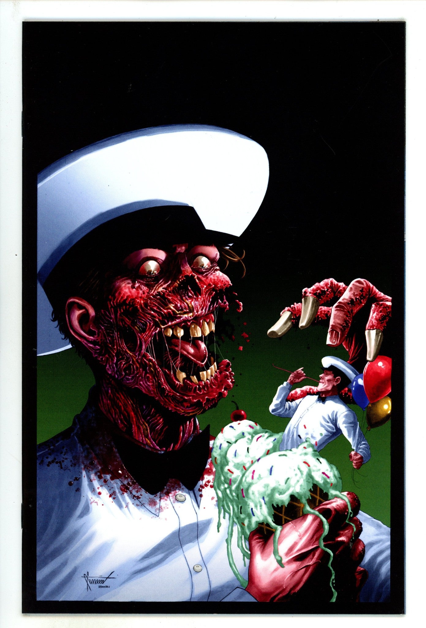 Ice Cream Man 25 NM (9.4) (2021) Morales Virgin Homage Exclusive Variant 