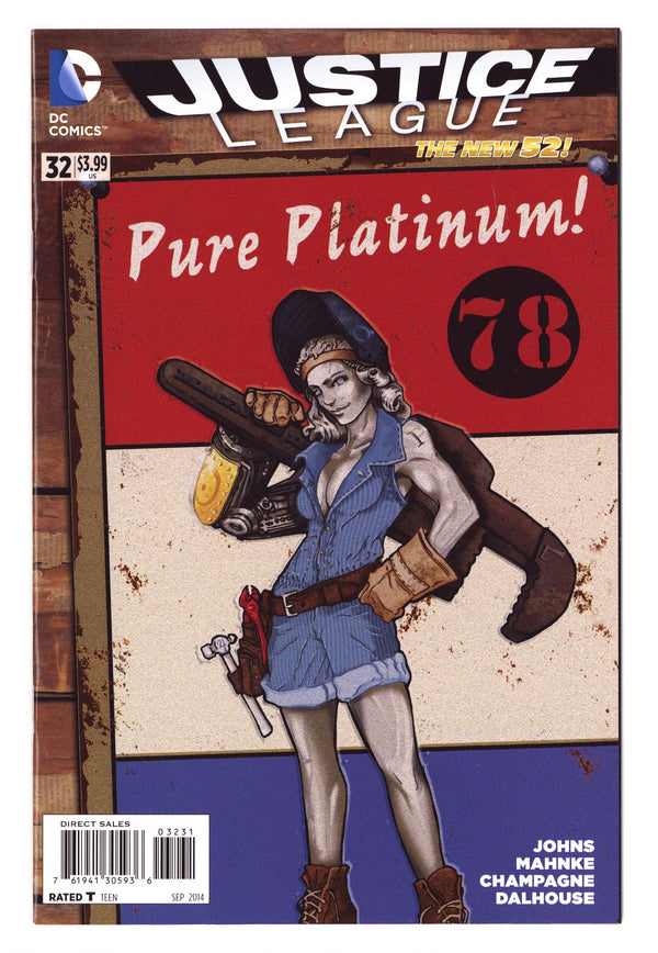 Justice League Vol 1 32 High Grade (2014) Fletcher Bombshells Variant