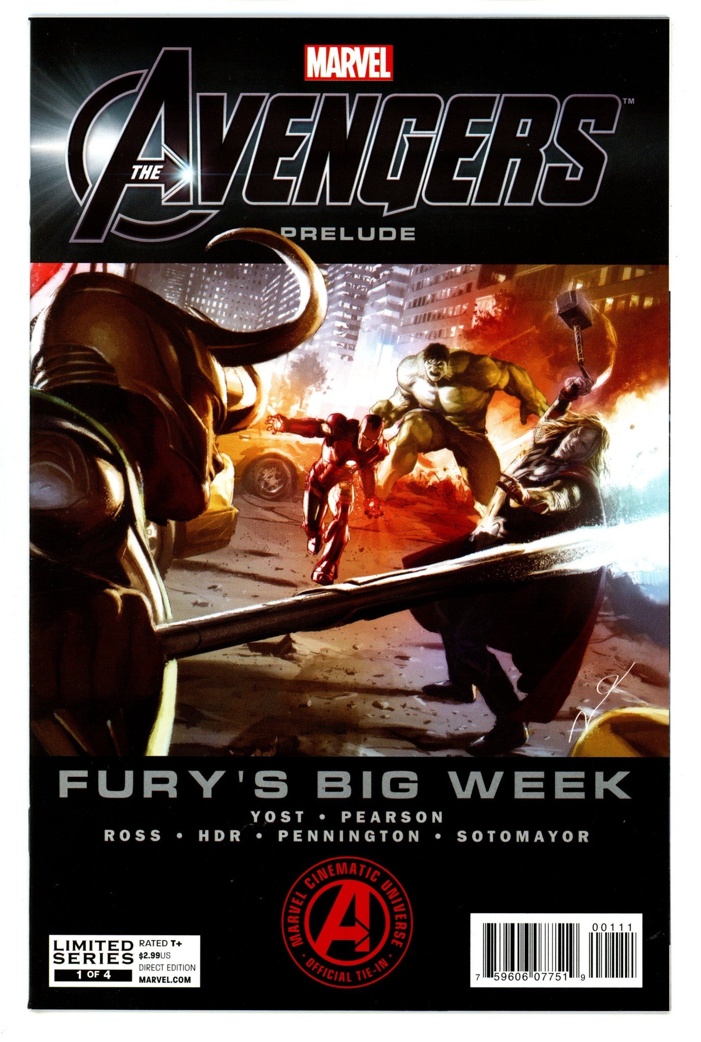 Marvel's the Avengers Prelude: Fury's Big Week 1 NM- (9.2) (2012) 