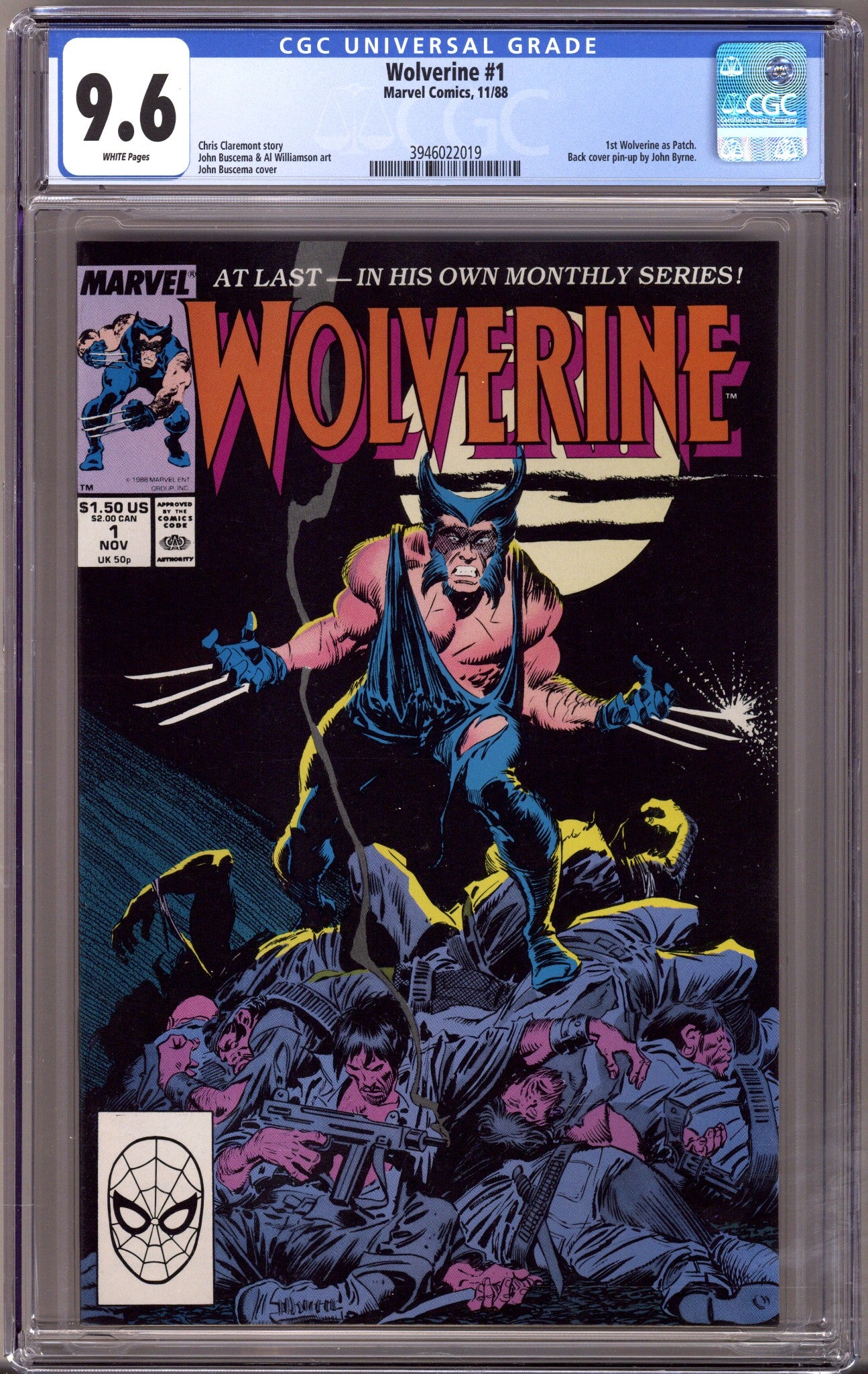 Wolverine Vol 2 1 CGC 9.6 (NM+) (1988) 
