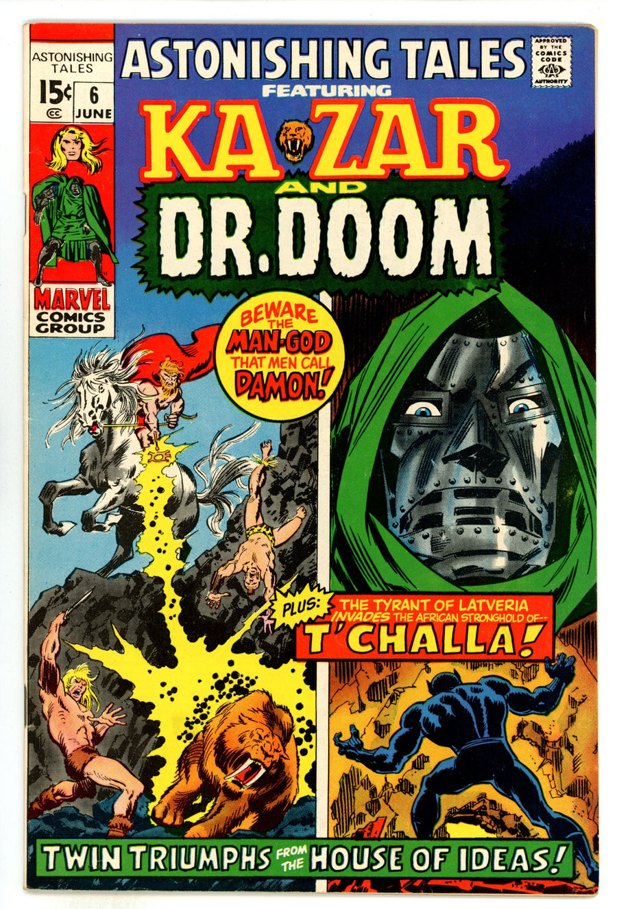 Astonishing Tales Vol 1 6 FN+ (6.5) (1971) 