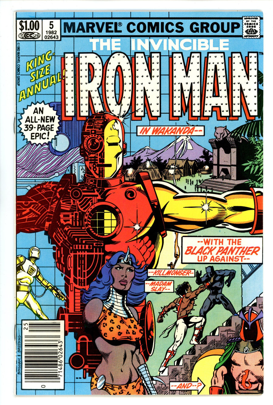Iron Man Annual Vol 1 5 FN/VF (7.0) (1982) Newsstand 