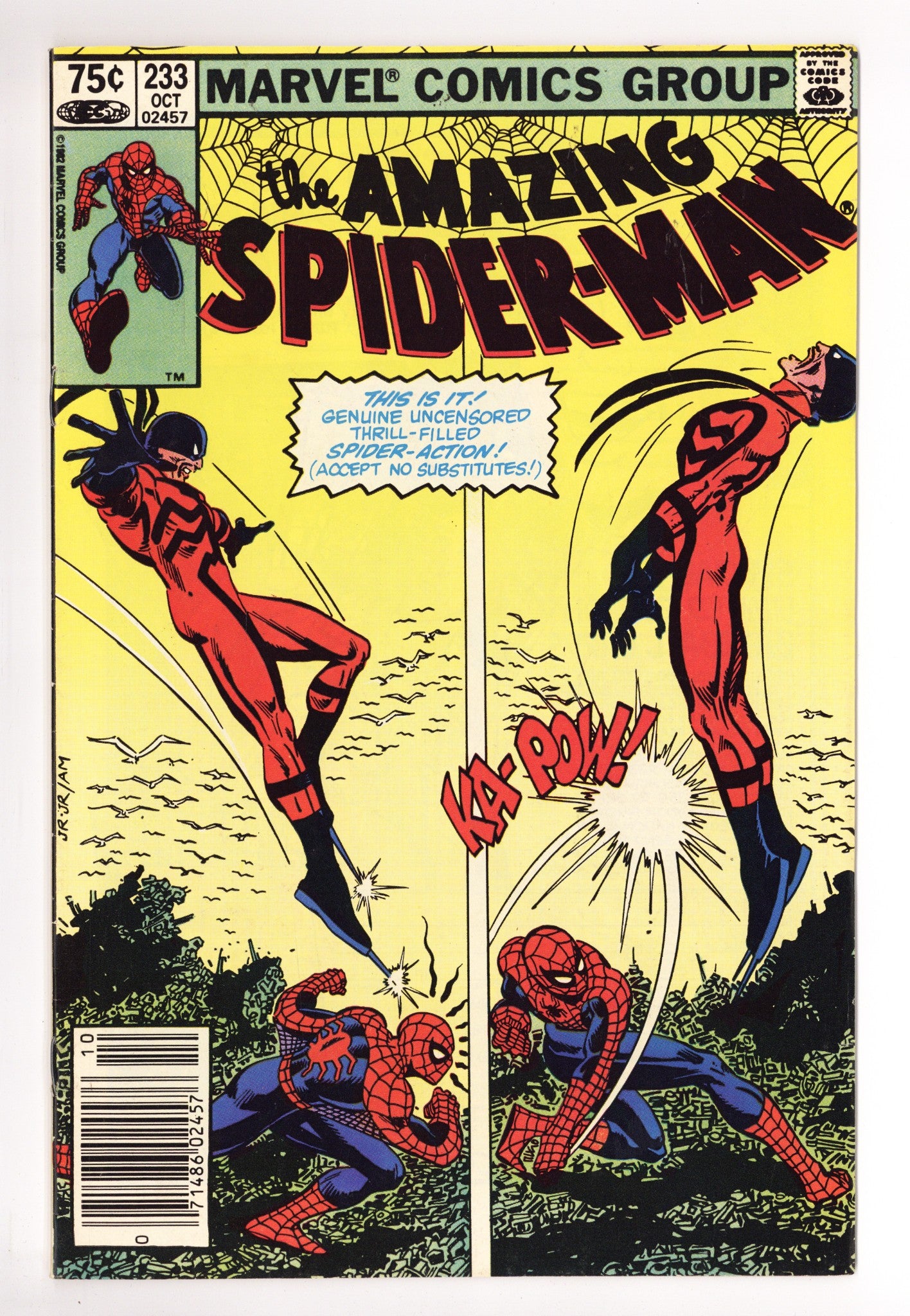 The Amazing Spider-Man Vol 1 233 Low Grade (1982) Canadian Price Variant 