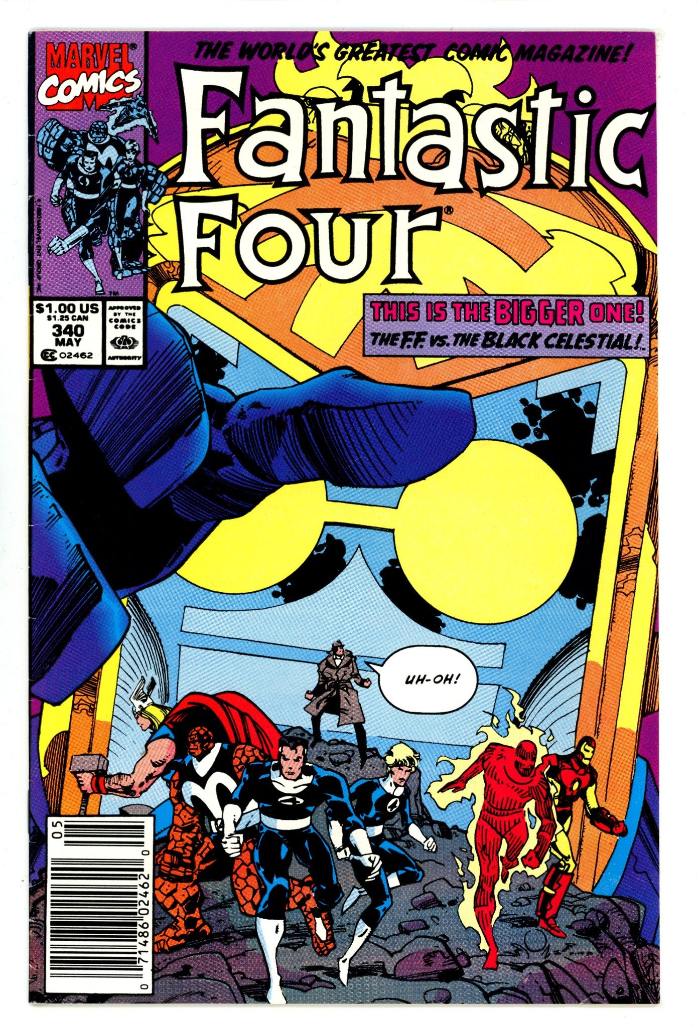 Fantastic Four Vol 1 340 Mid Grade (1990) Newsstand 