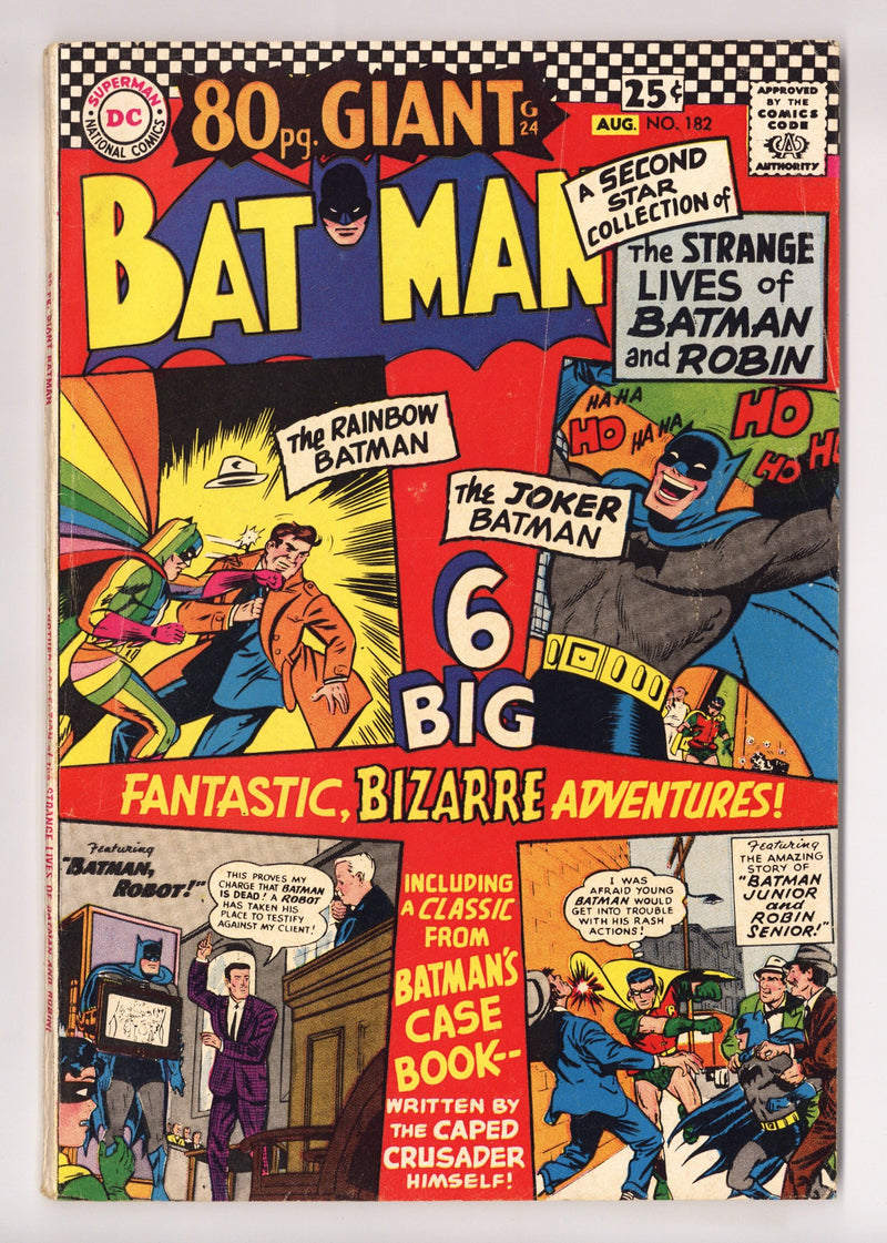 Batman Vol 1 182 VG/FN (5.0) (1966) 