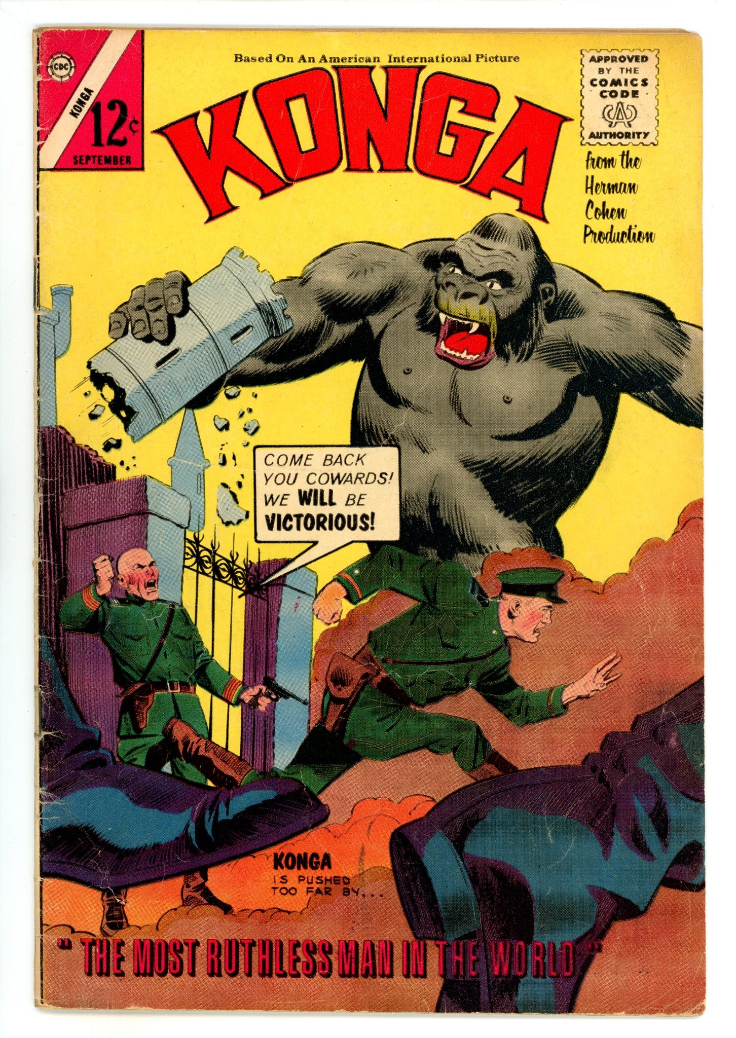 Konga 19 VG- (3.5) Interior Cover Taped (1964) 