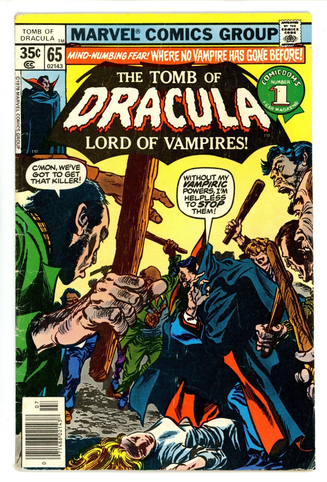 Tomb of Dracula Vol 1 65 VG- (1978)