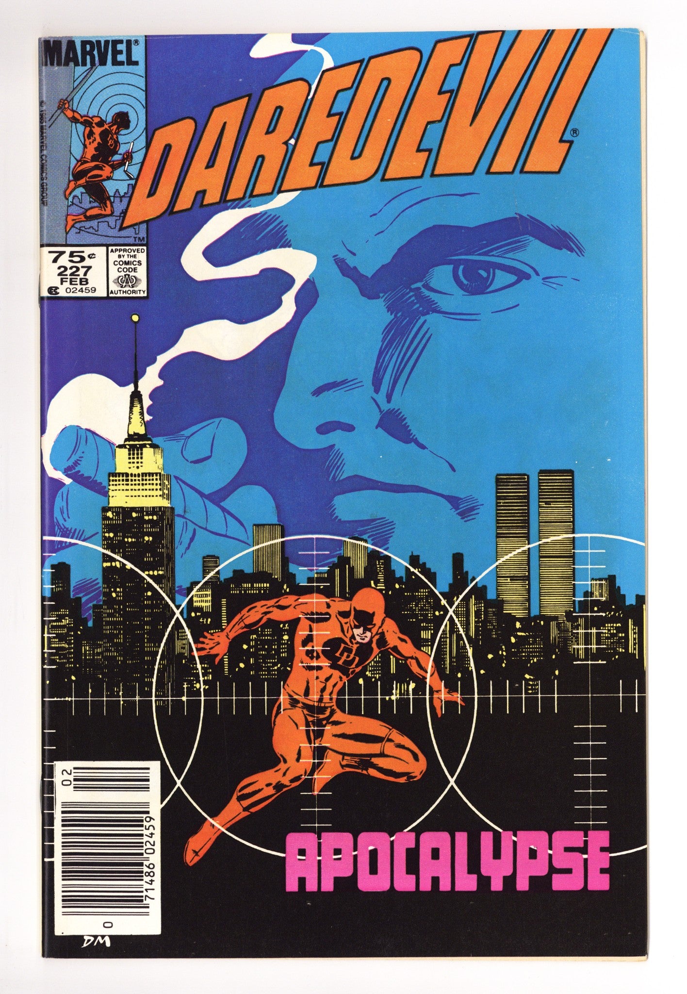 Daredevil Vol 1 227 VF (8.0) (1986) Newsstand 