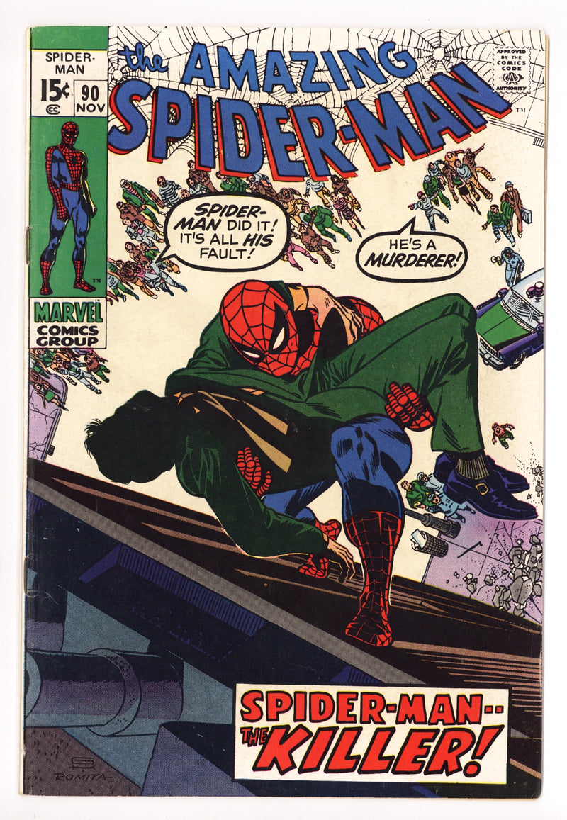 The Amazing Spider-Man Vol 1 90 FN (6.0) (1970) 
