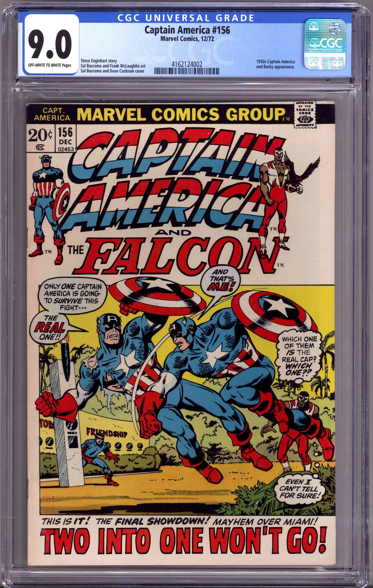 Captain America Vol 1 156 CGC 9.0 (VF/NM) (1972) 