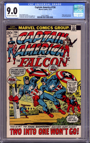 Captain America Vol 1 156 CGC 9.0 (VF/NM) (1972)