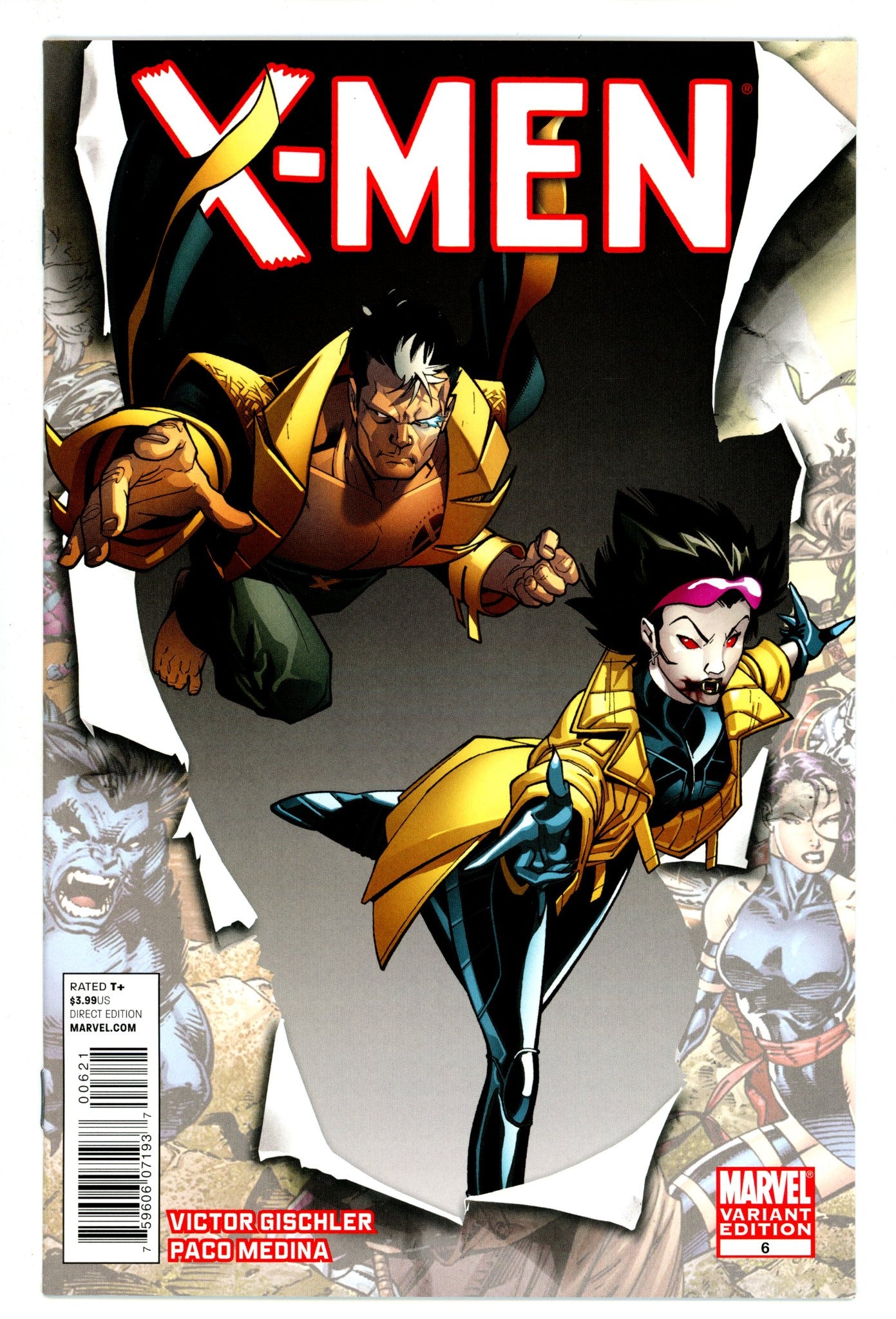 X-Men Vol 2 6 NM (9.4) (2011) Medina Incentive Variant 