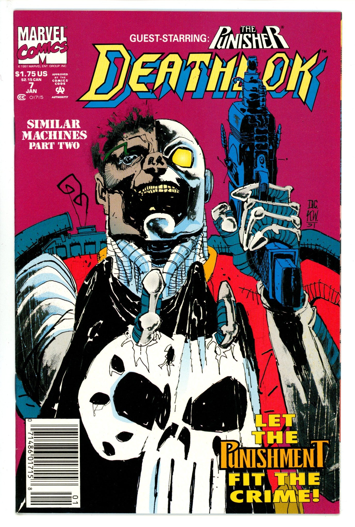 Deathlok Vol 2 7 Newsstand (1991)