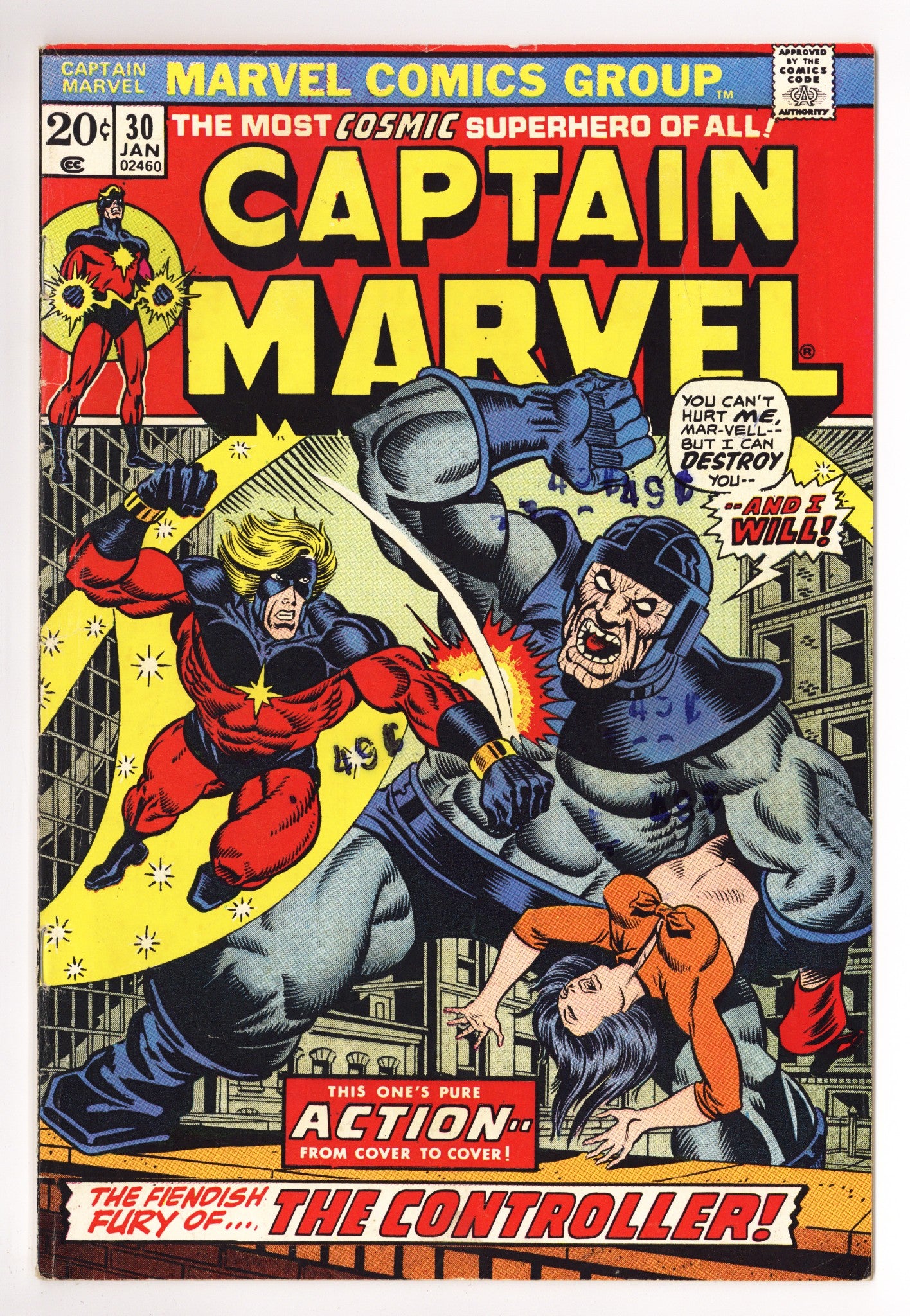 Captain Marvel Vol 1 30 VG/FN (5.0) (1974) 
