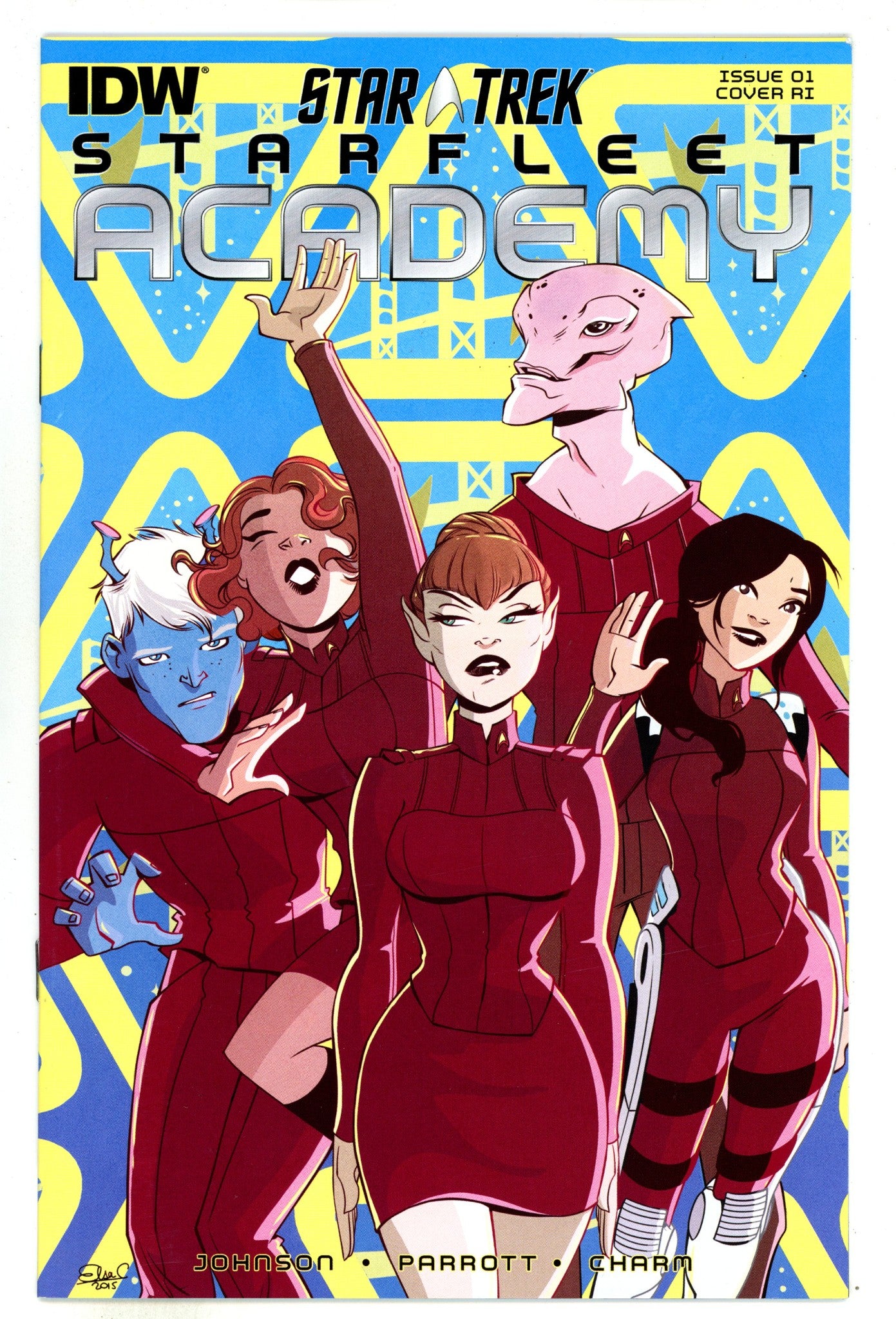 Star Trek: Starfleet Academy 1 VF- (7.5) (2015) Charretier Incentive Variant 