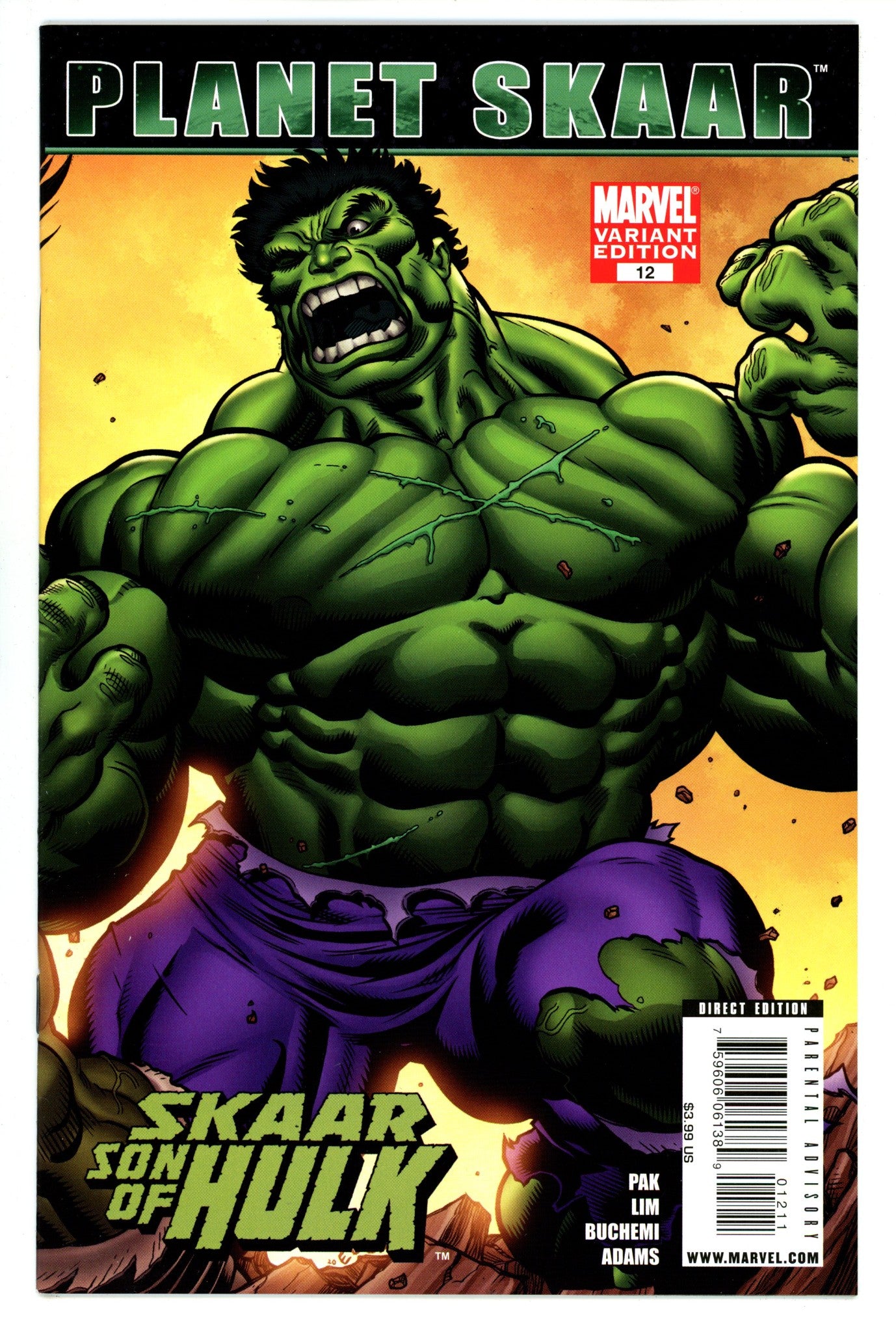 Skaar: Son of Hulk 12 High Grade (2009) McGuinness Variant 