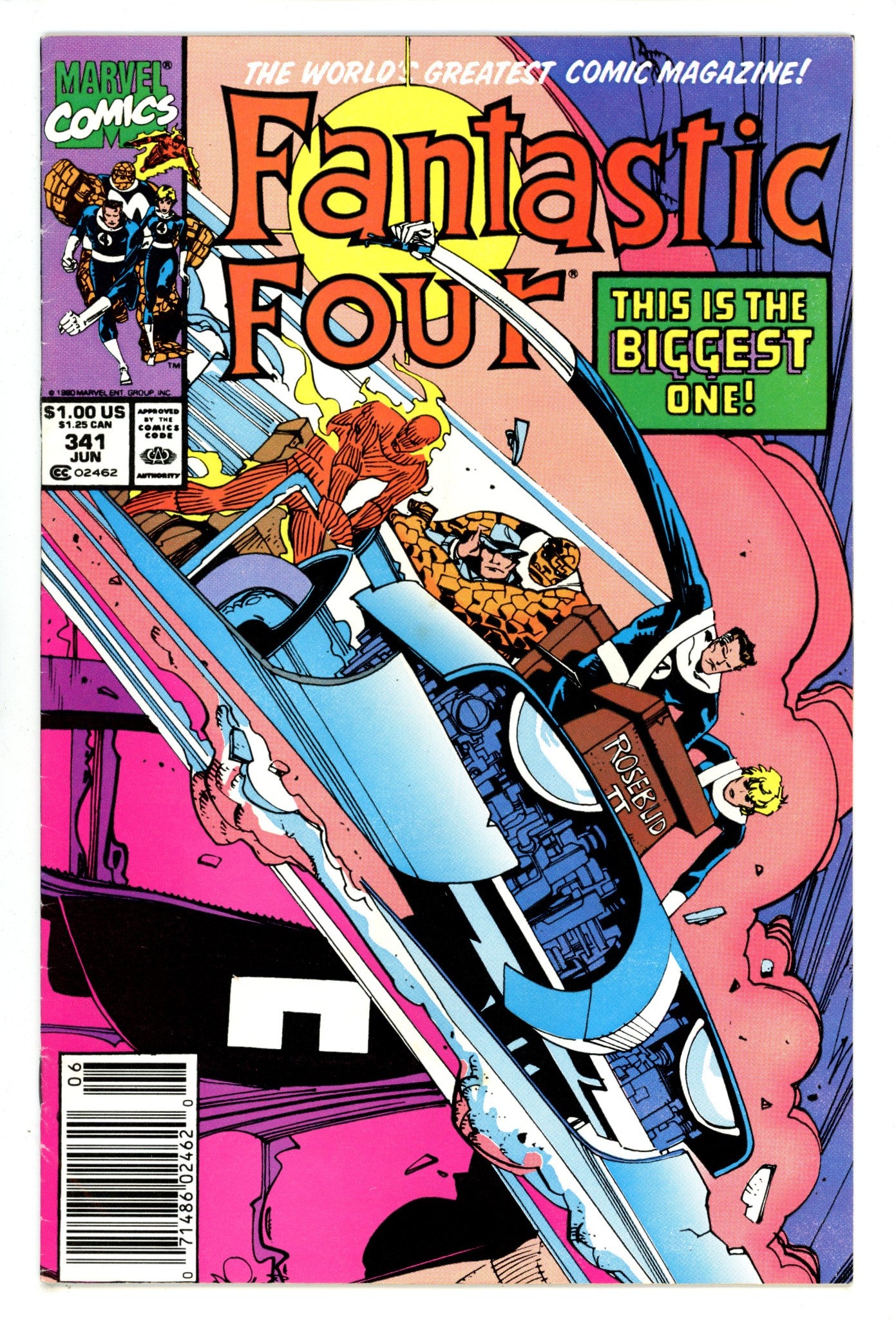Fantastic Four Vol 1 341 Mid Grade (1990) Newsstand 