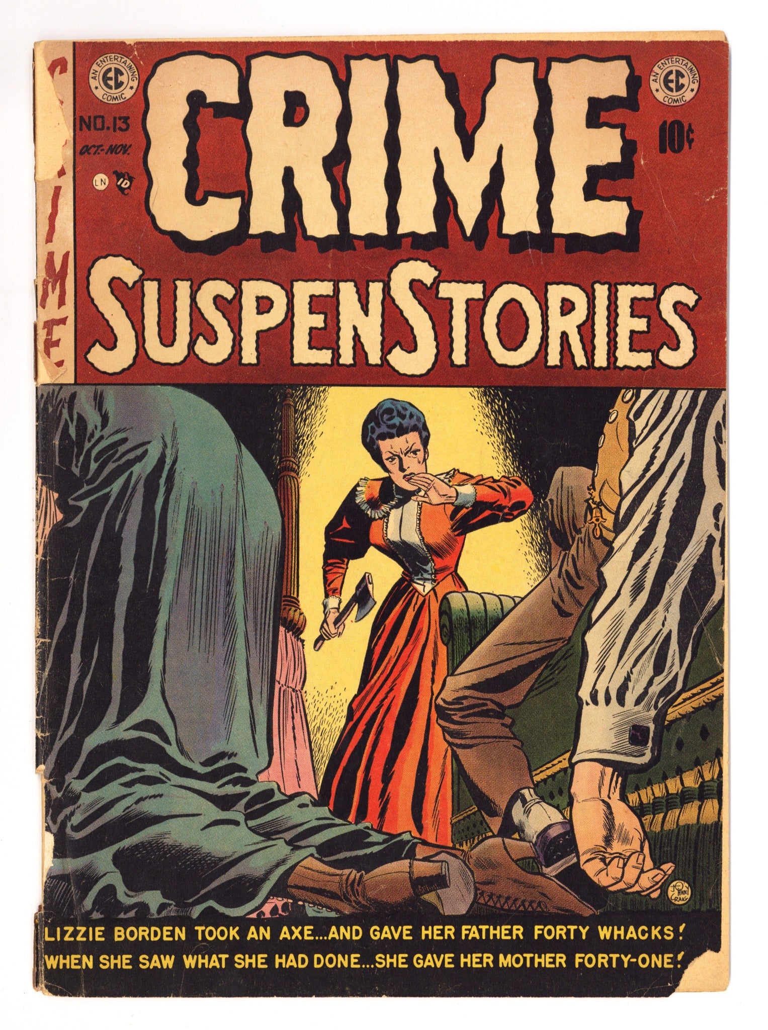 Crime SuspenStories Vol 1 13 PR (0.5) Coupon Clipped Back Cover (1952) 