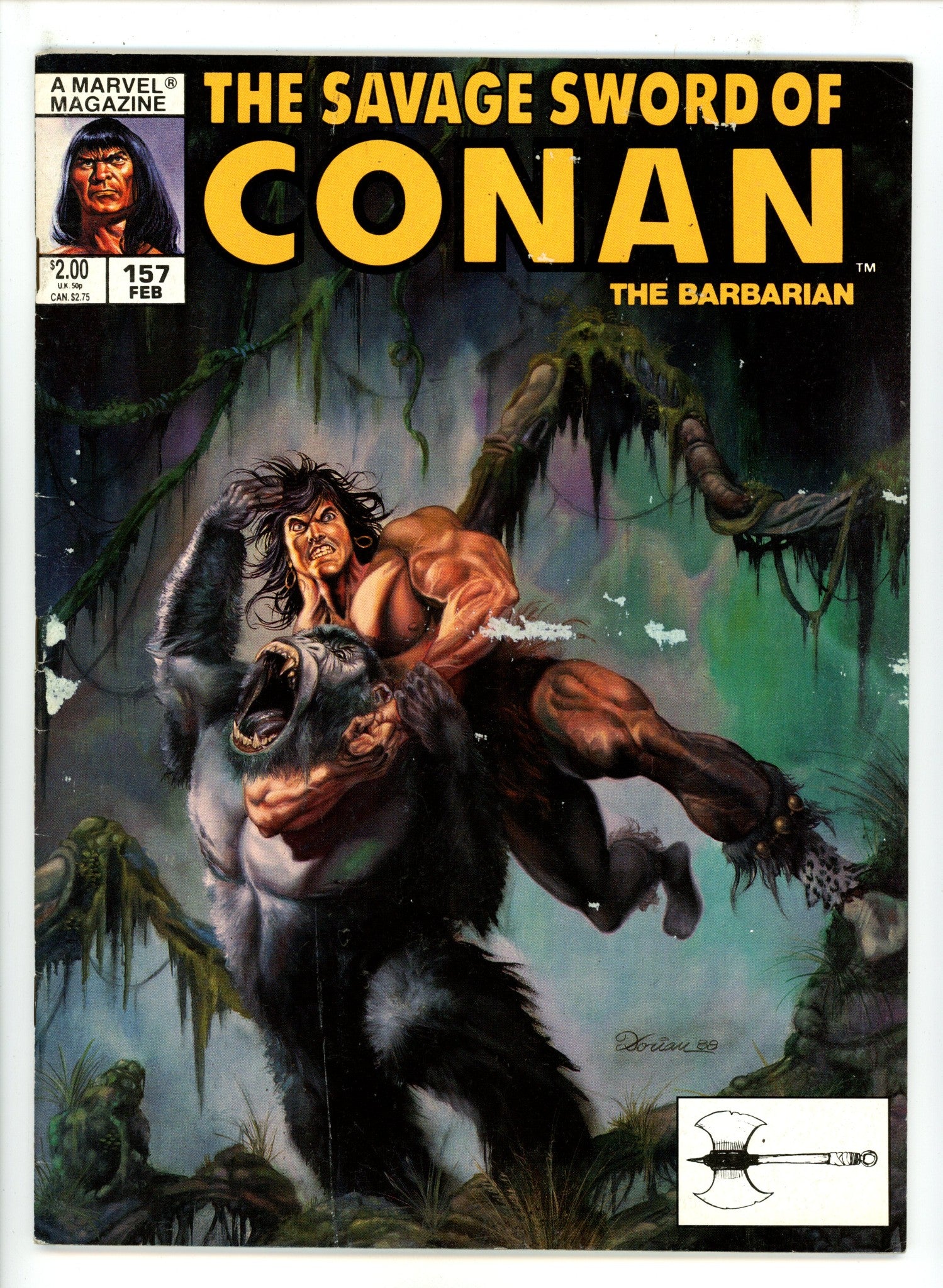 The Savage Sword of Conan Vol 1 157 Low Grade (1989) 