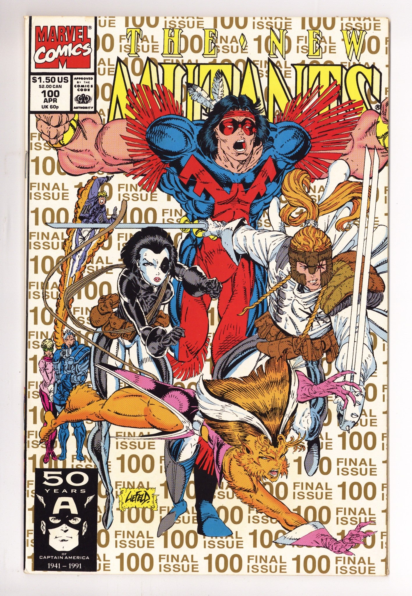 The New Mutants Vol 1 100 High Grade (1991) 2nd Print 