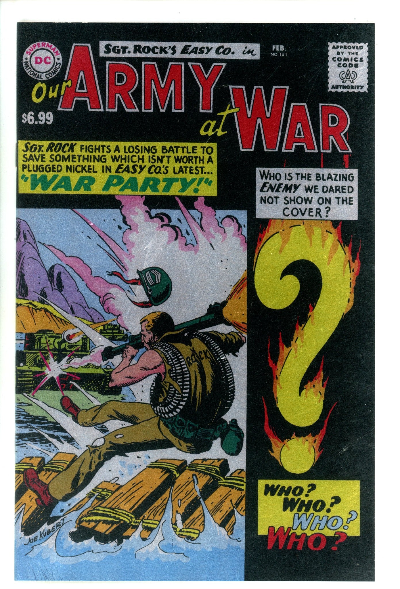 Our Army At War Vol 1 151 Kubert Facsimile Foil Variant (2025)
