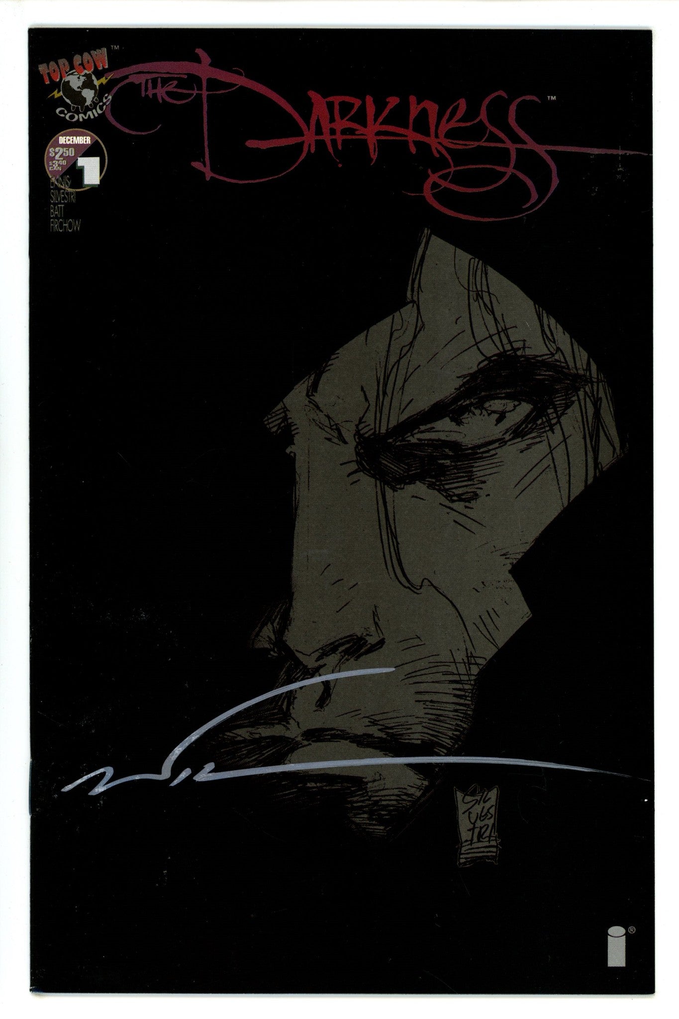 The Darkness Vol 1 1 Silvestri Variant VF/NM Signed Marc Silvestri (1996)
