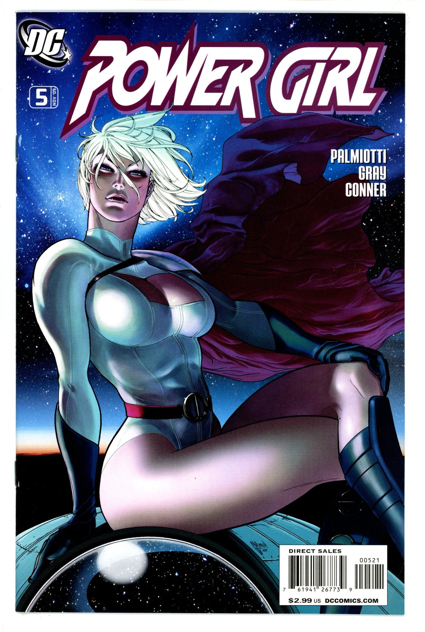 Power Girl Vol 2 5 VF- (7.5) (2009) March Incentive Variant 