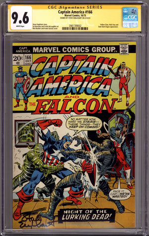 Captain America Vol 1 166 CGC 9.6 (NM+) (1973) Signed x1 Cover Steve Englehart